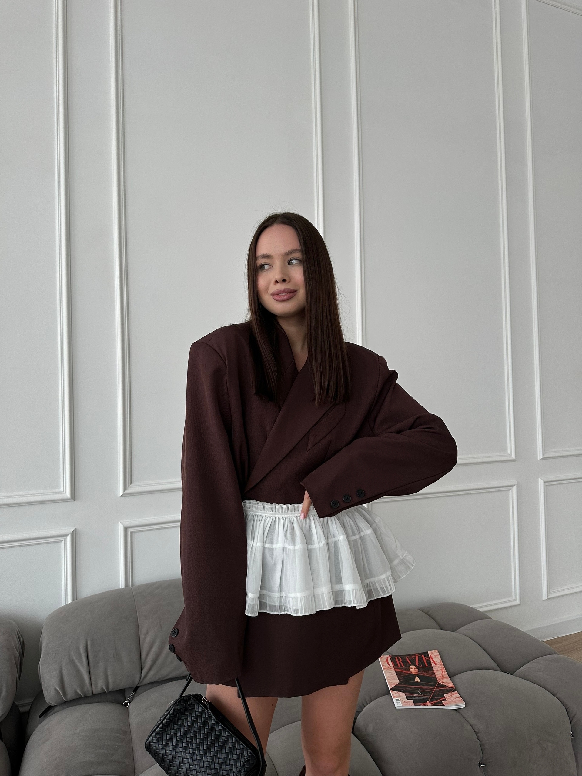 Жакет How and me 2635 одна пуговка