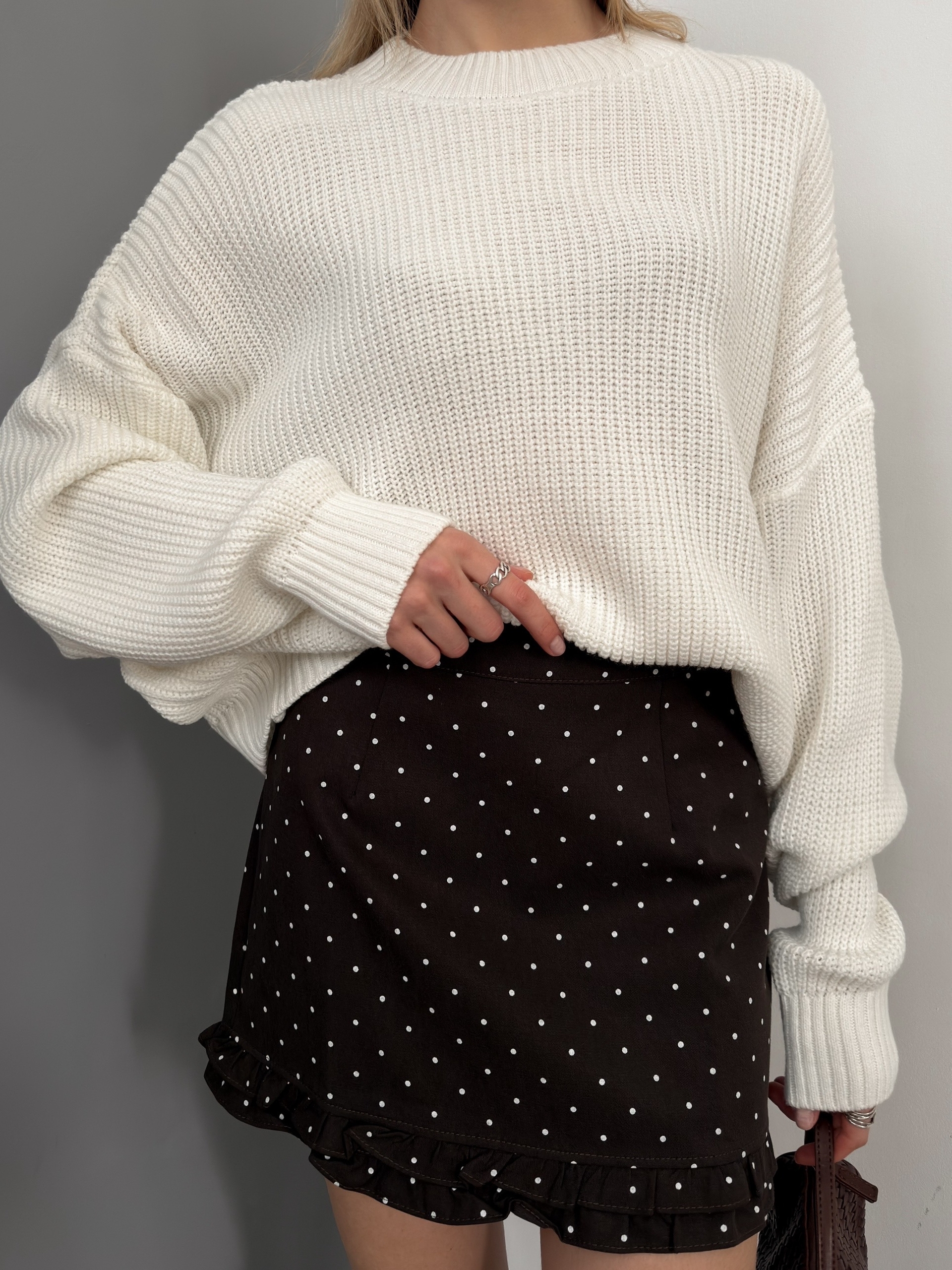 Юбка мини горох воланы 6097