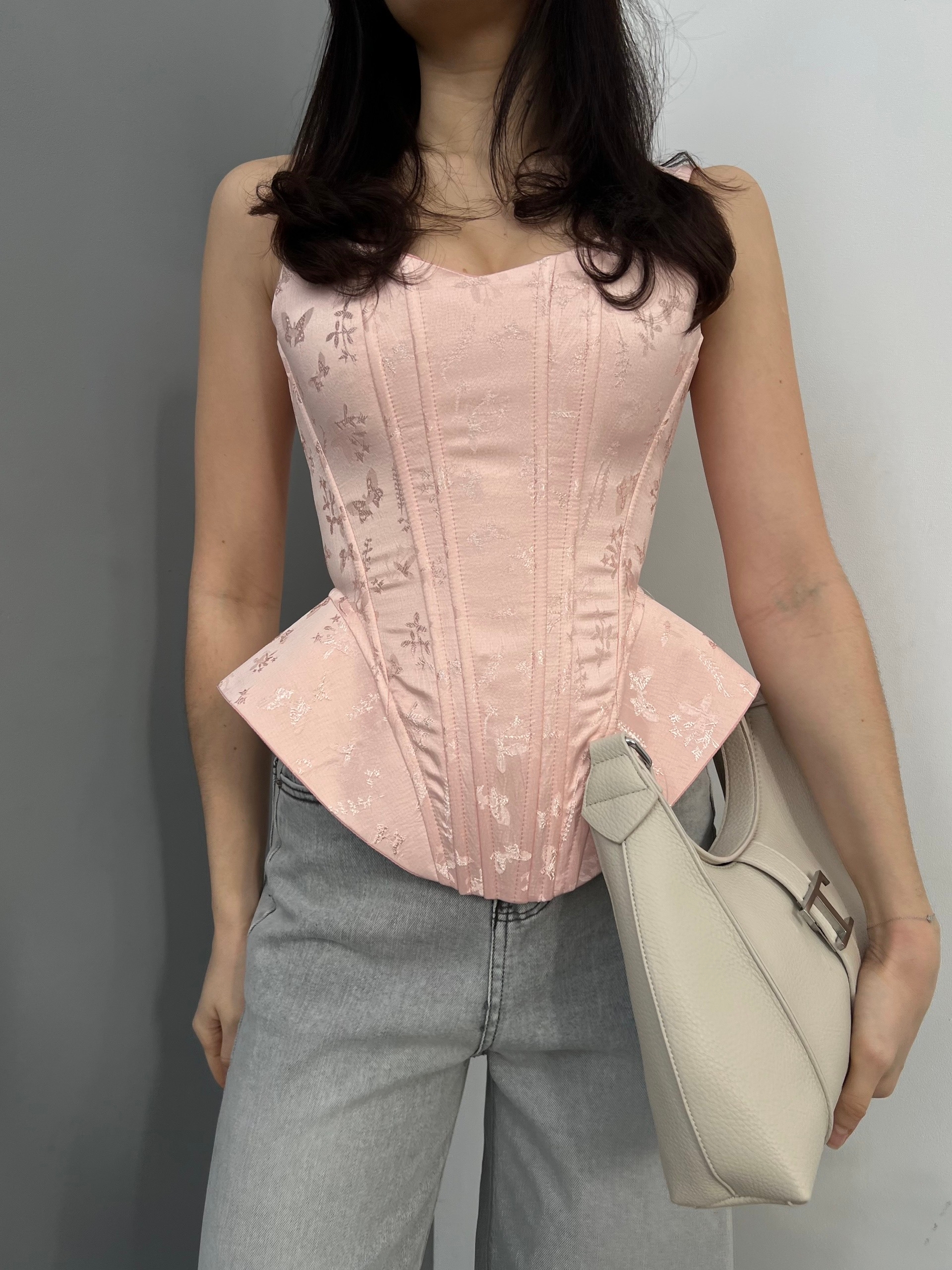 Корсет Utaa на лямках принт бабочки