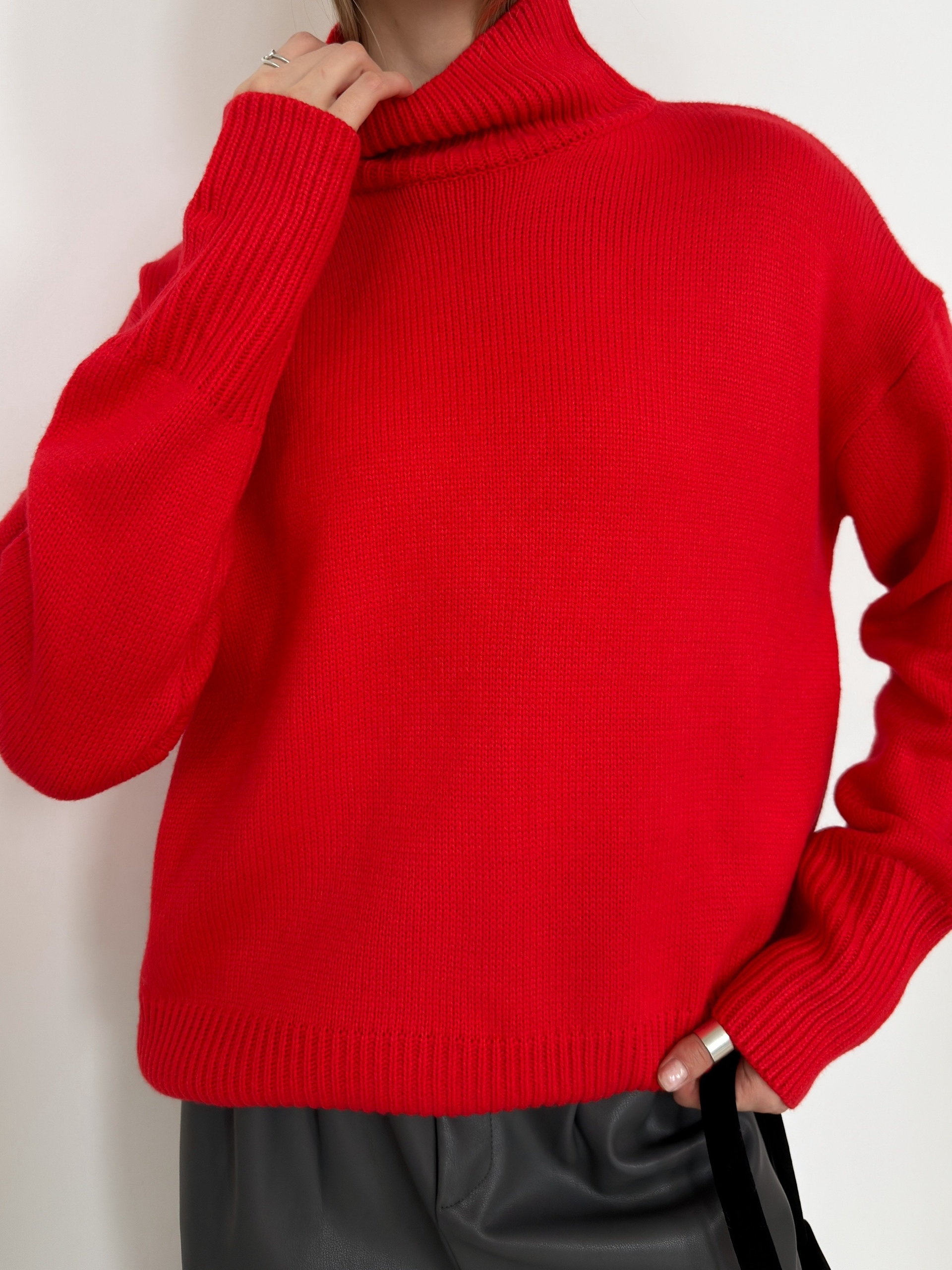 Джемпер NJ 20155 ворот рубчик