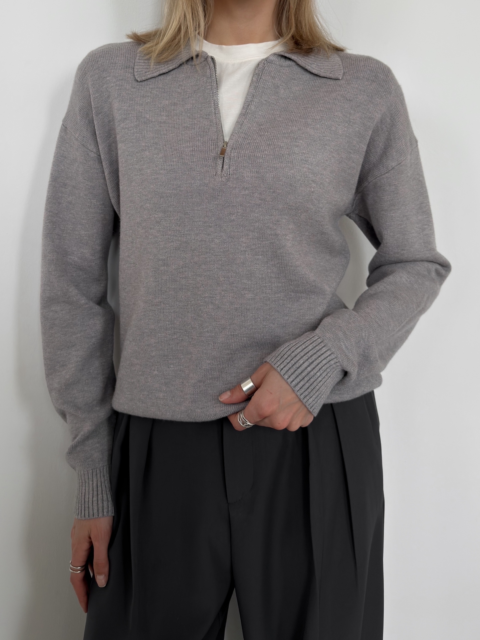 Джемпер Korea z1007 поло на замке