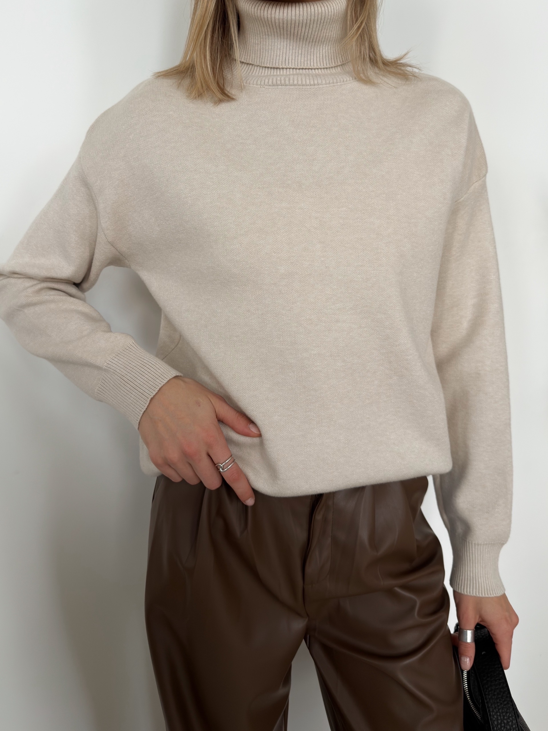 Джемпер X2266-1 с воротником