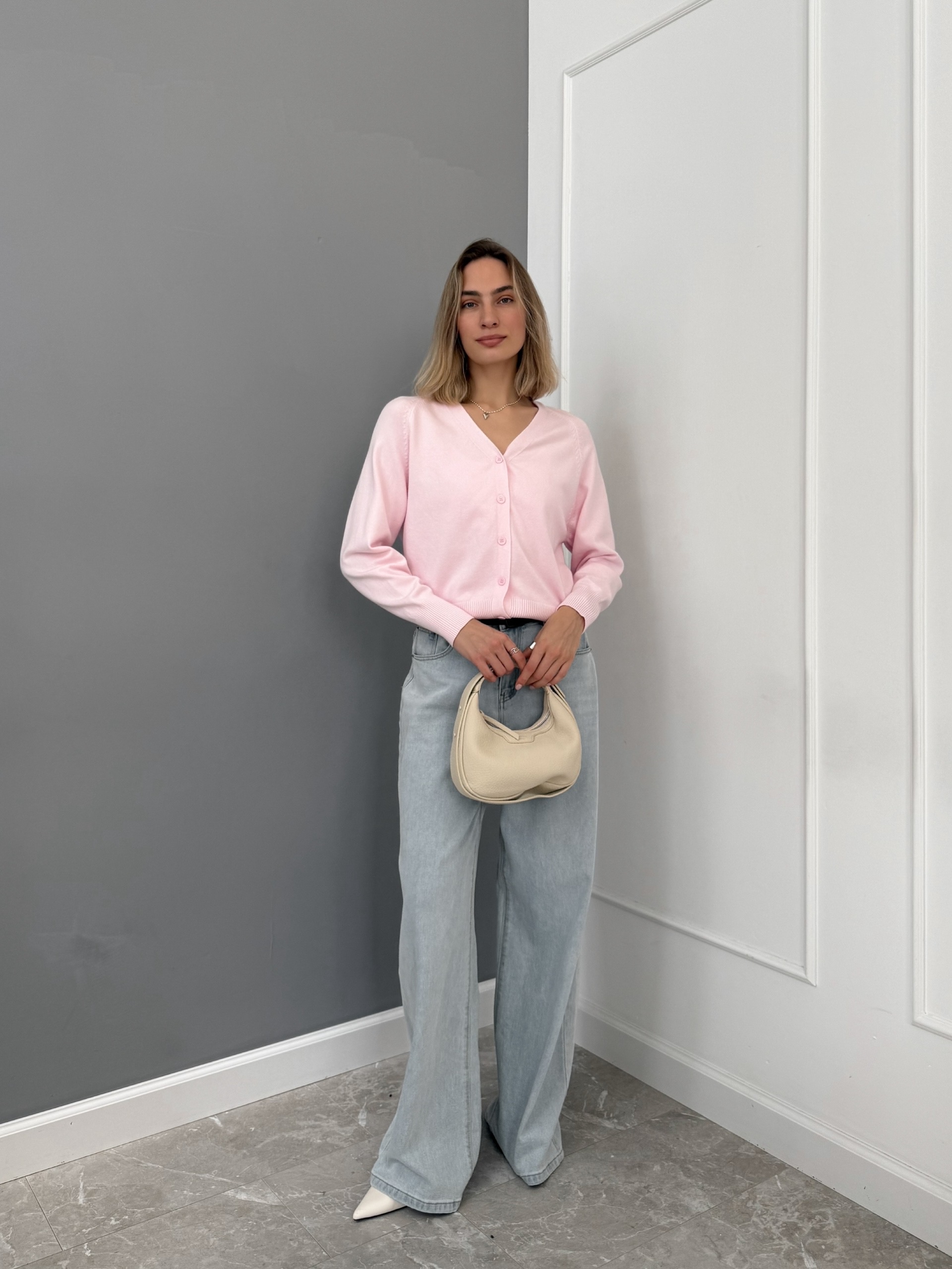 Кардиган T&T Fashion Y8006 треугол вырез ворот