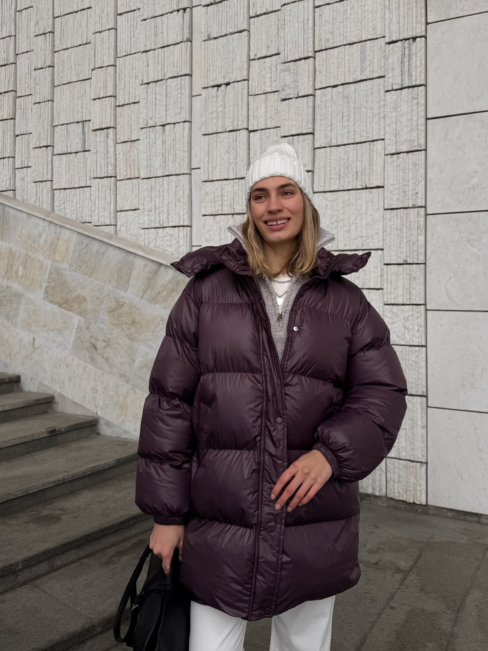 Куртка W5920 прямая средняя длина