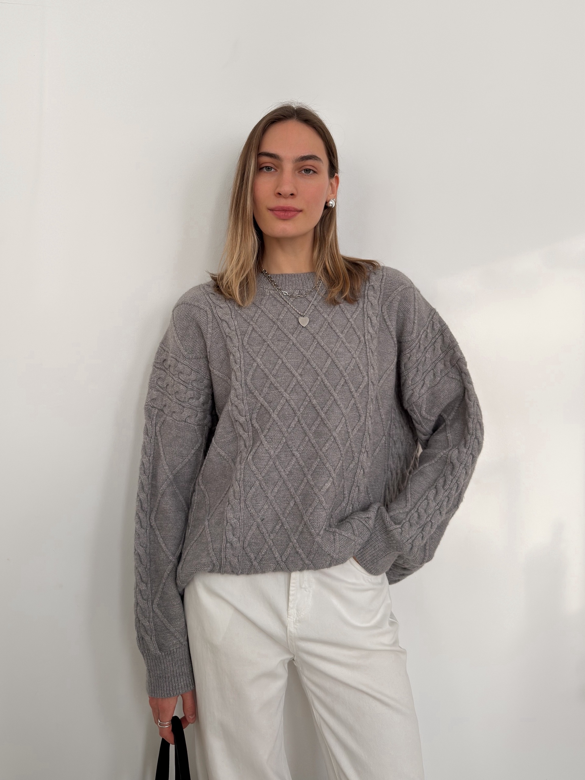 Свитер China 12680 оверсайз узор