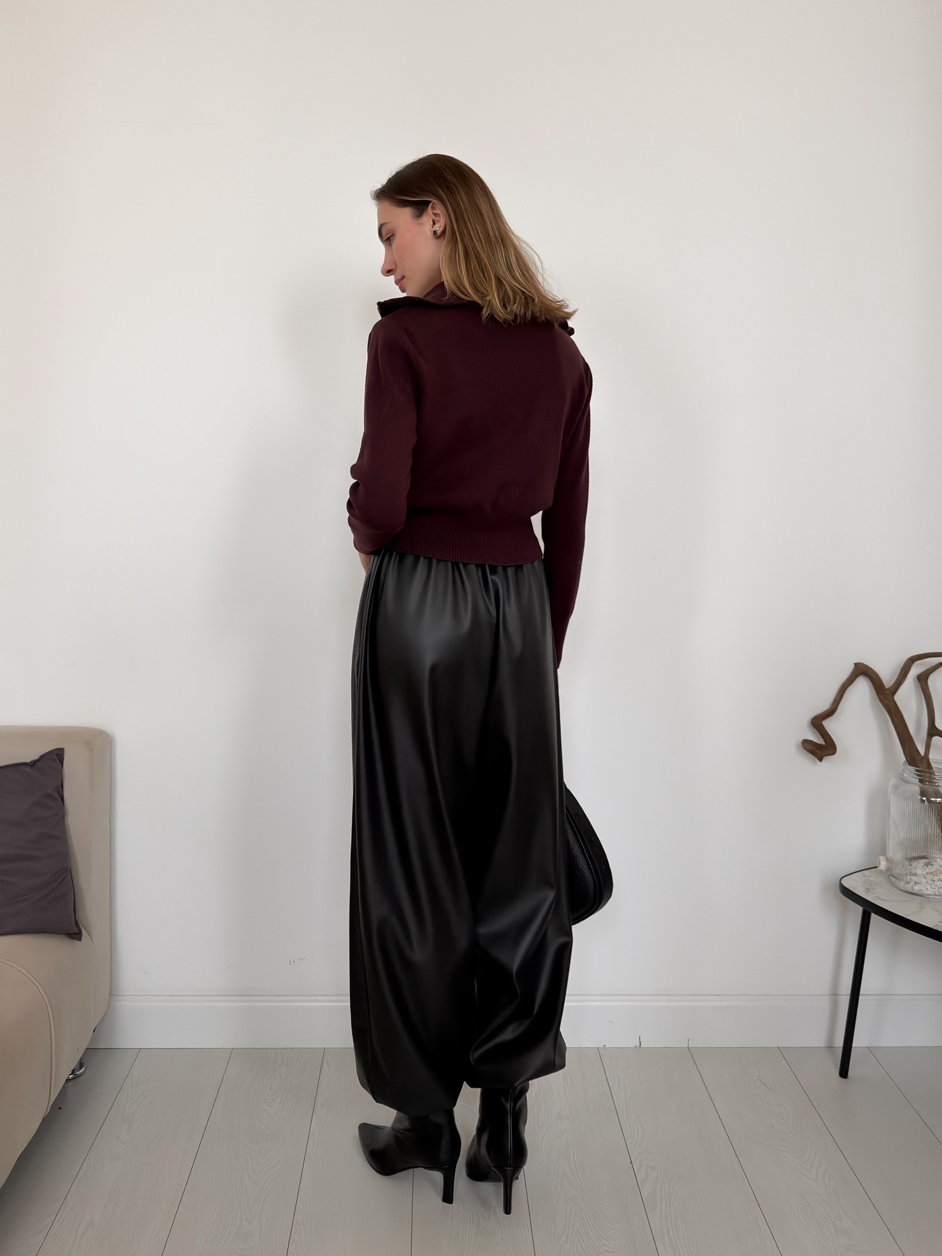 Джемпер на молнии низ рубчик