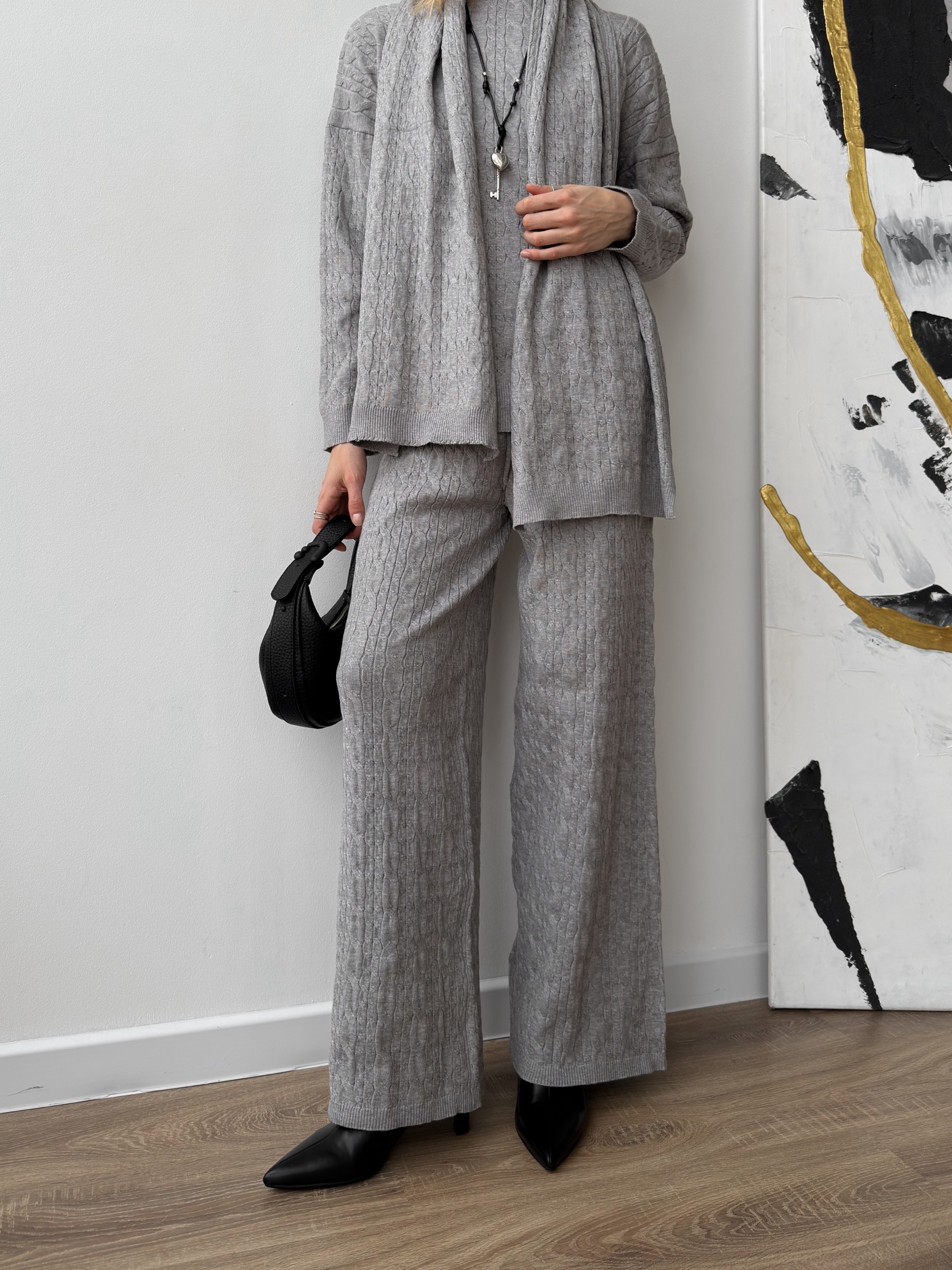 Костюм трикотаж routiine с шарфом