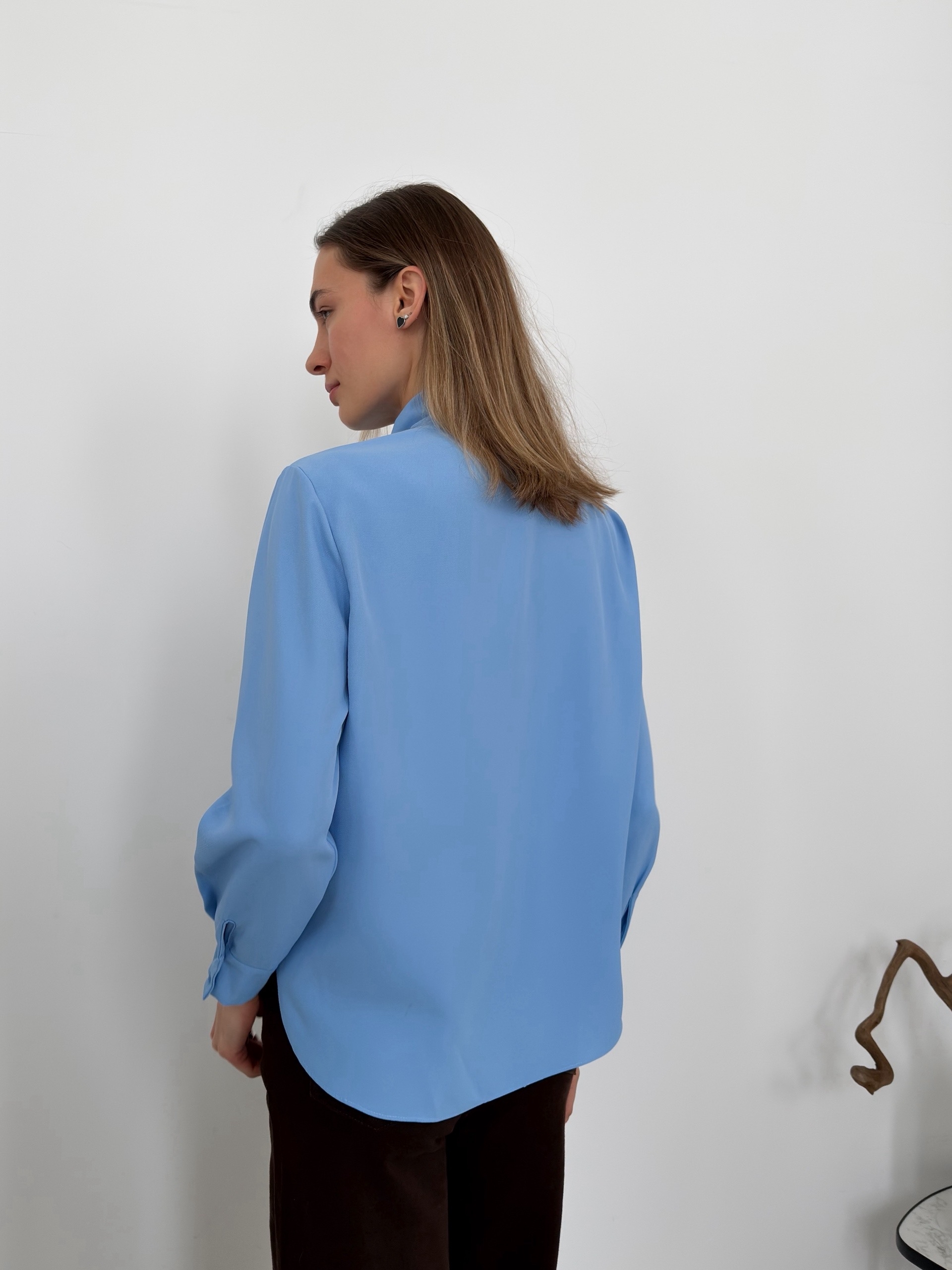 Блуза С25386 завязка на вороте