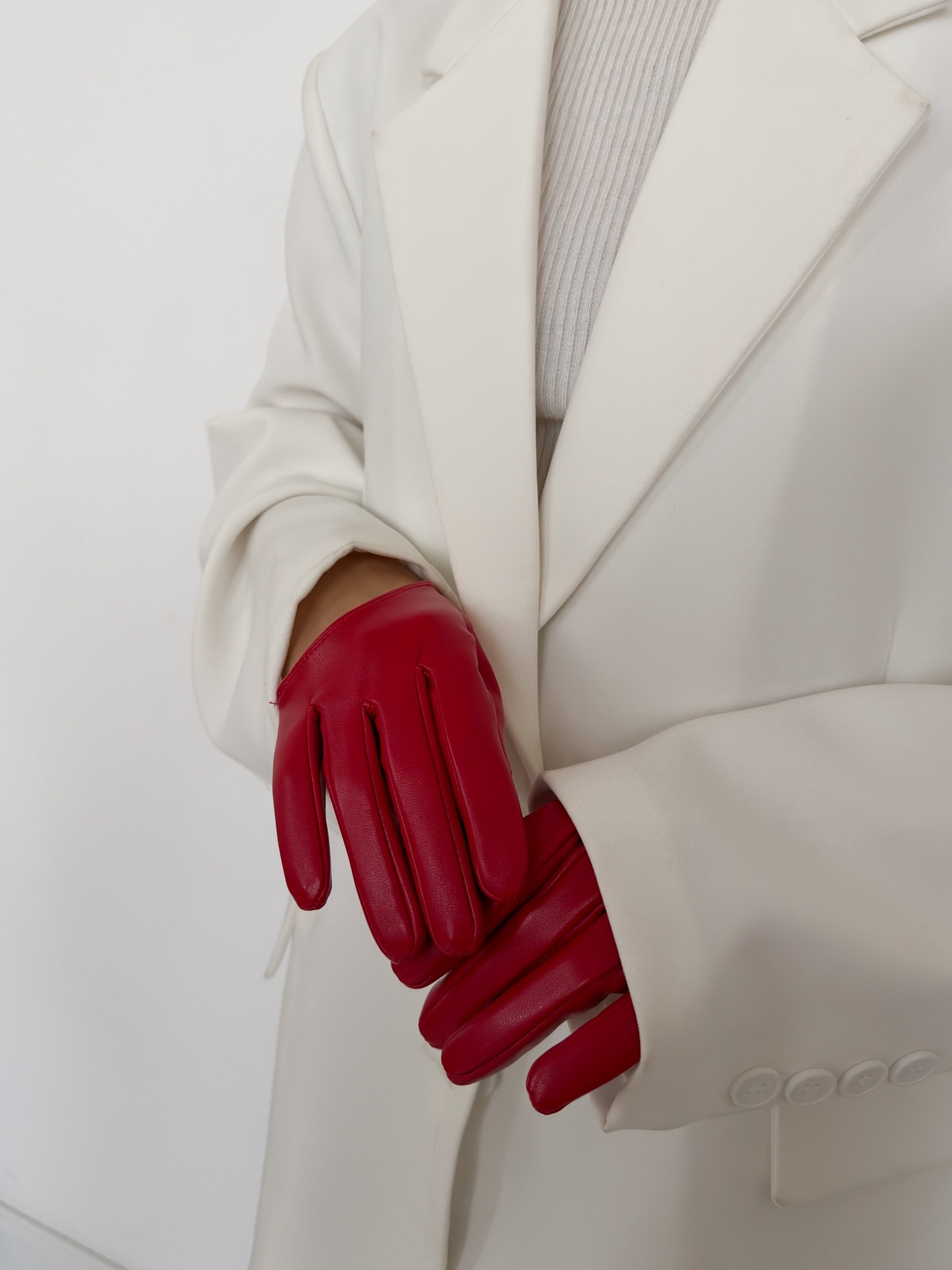 Перчатки кожа укороченные