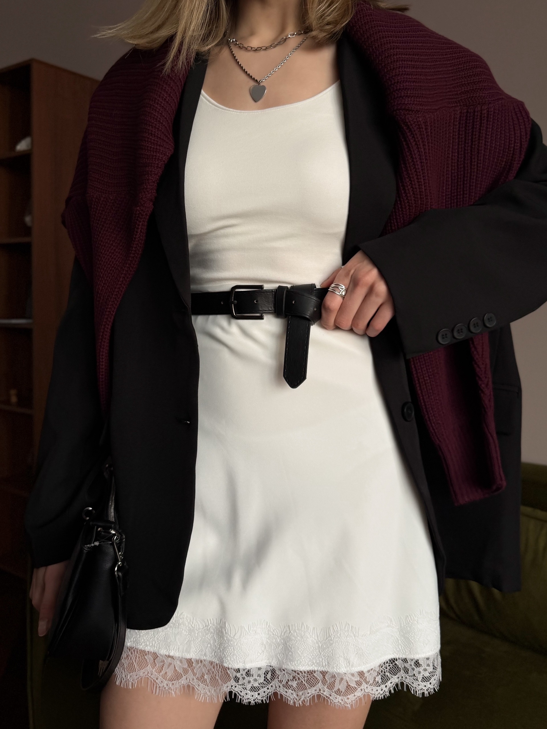 Юбка шелк Astudio 952 мини с кружевом