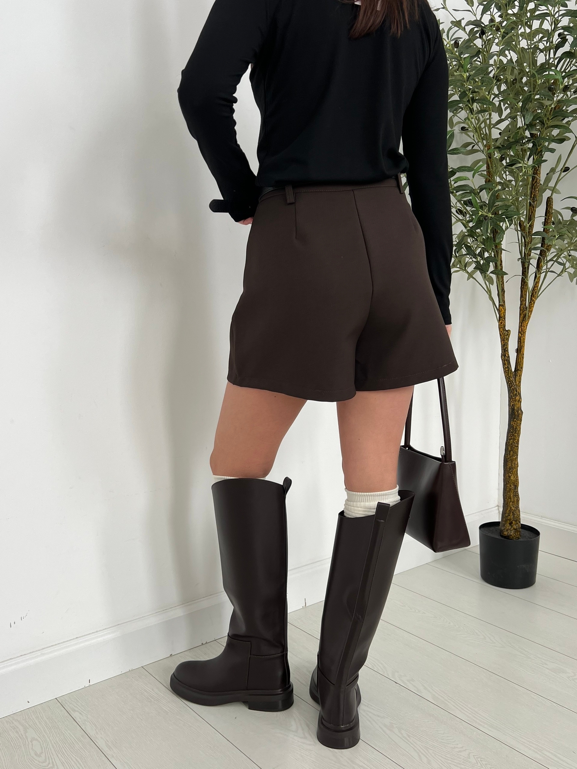 Шорты JX Studio 9048 с ремнем