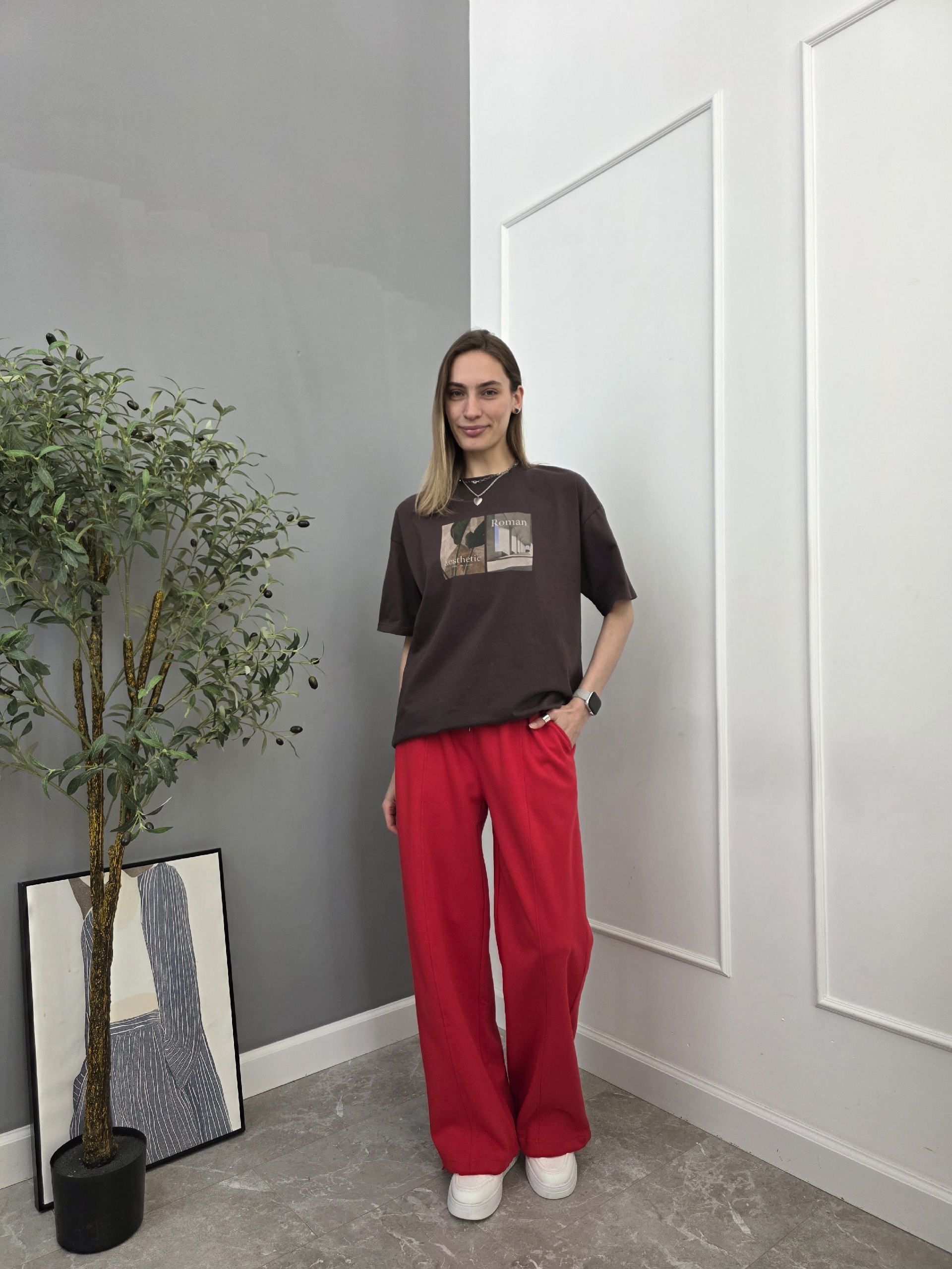 Брюки спорт NJ 5595 строчка