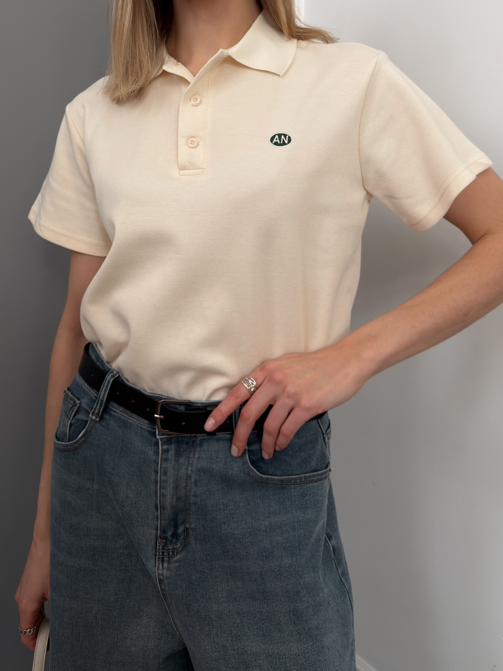 Футболка поло shandu 9184 нашивка