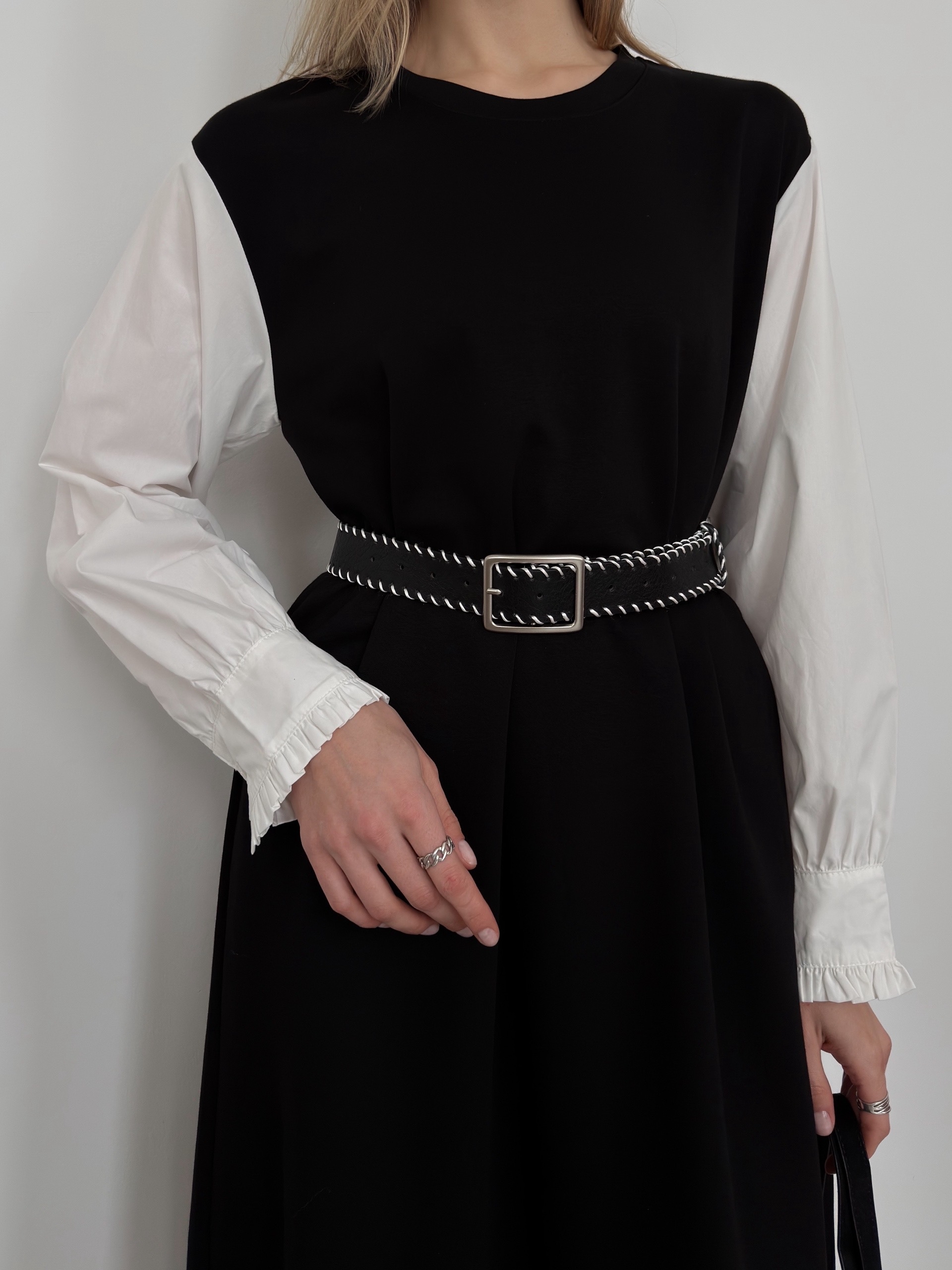 Ремень кожа окантовка нить