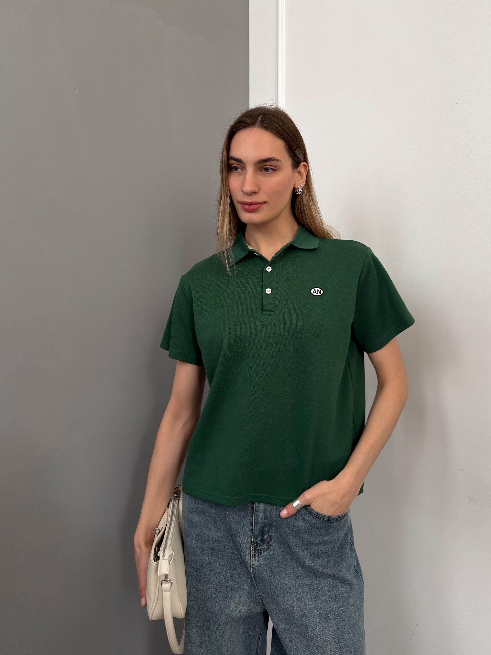 Футболка поло shandu 9184 нашивка