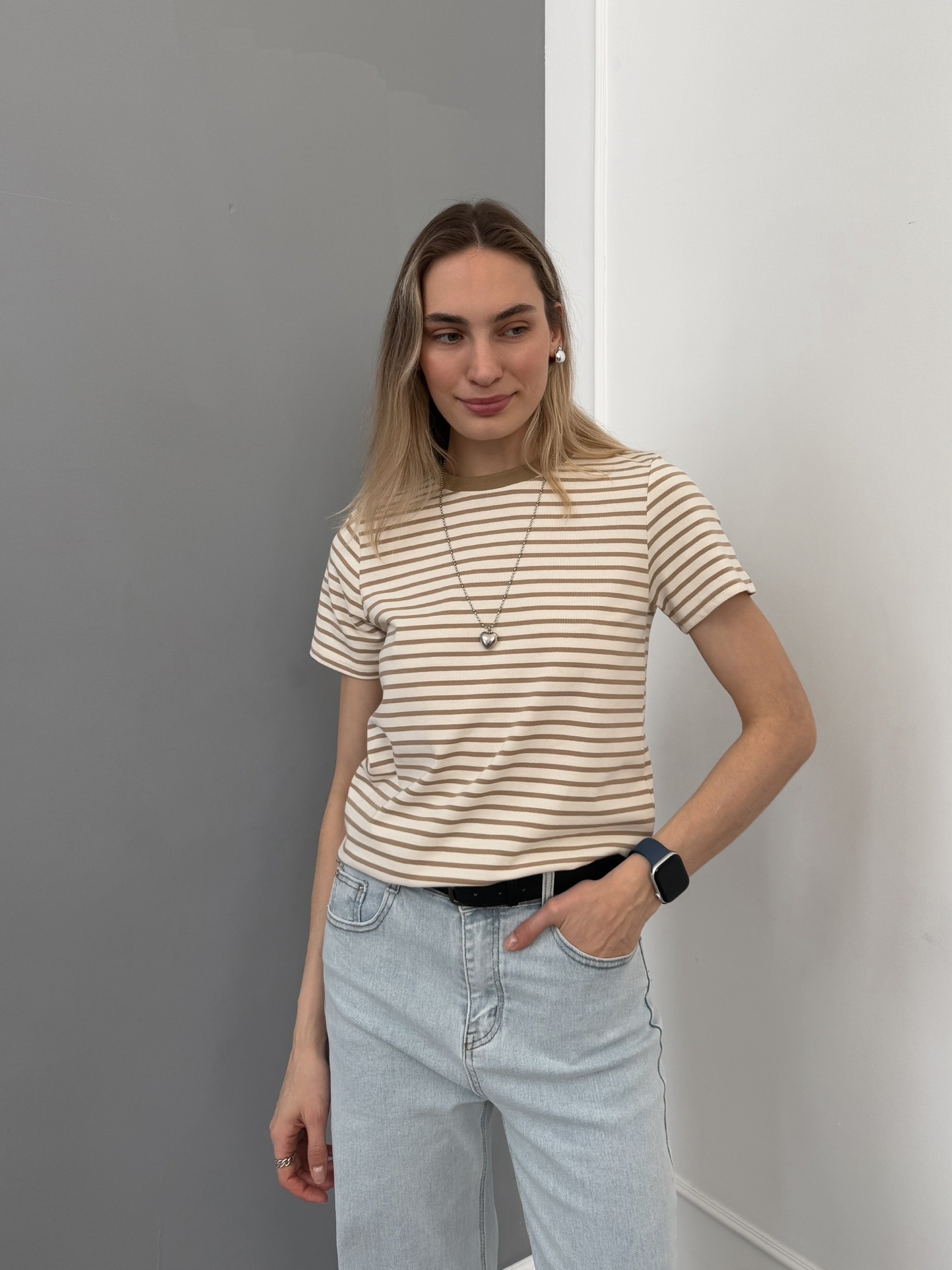 Футболка A.Studio 8355 в полоску