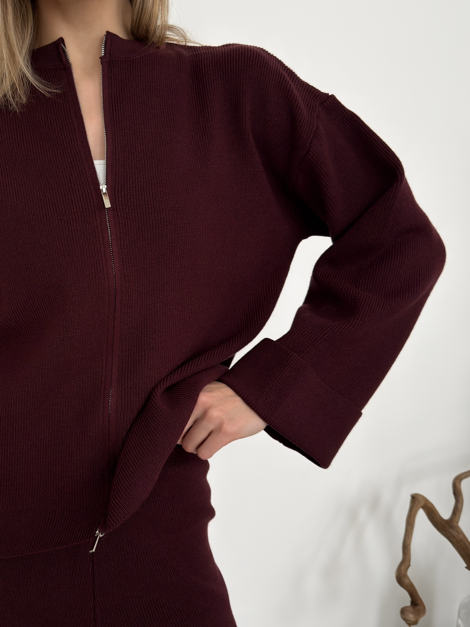 Костюм 3369 подворот на рукавах трикотаж