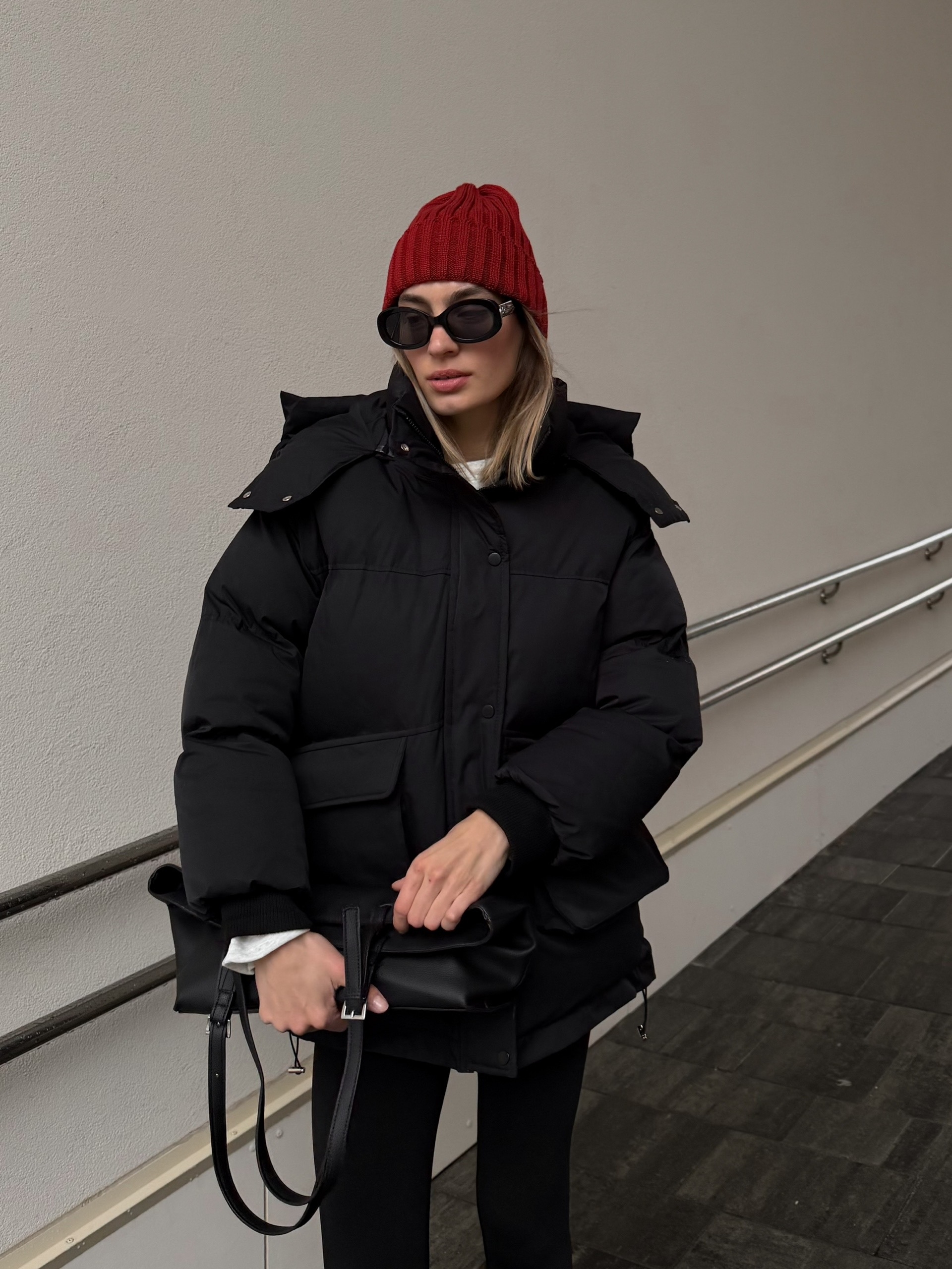 Куртка Base 1535 капюшон на завязках