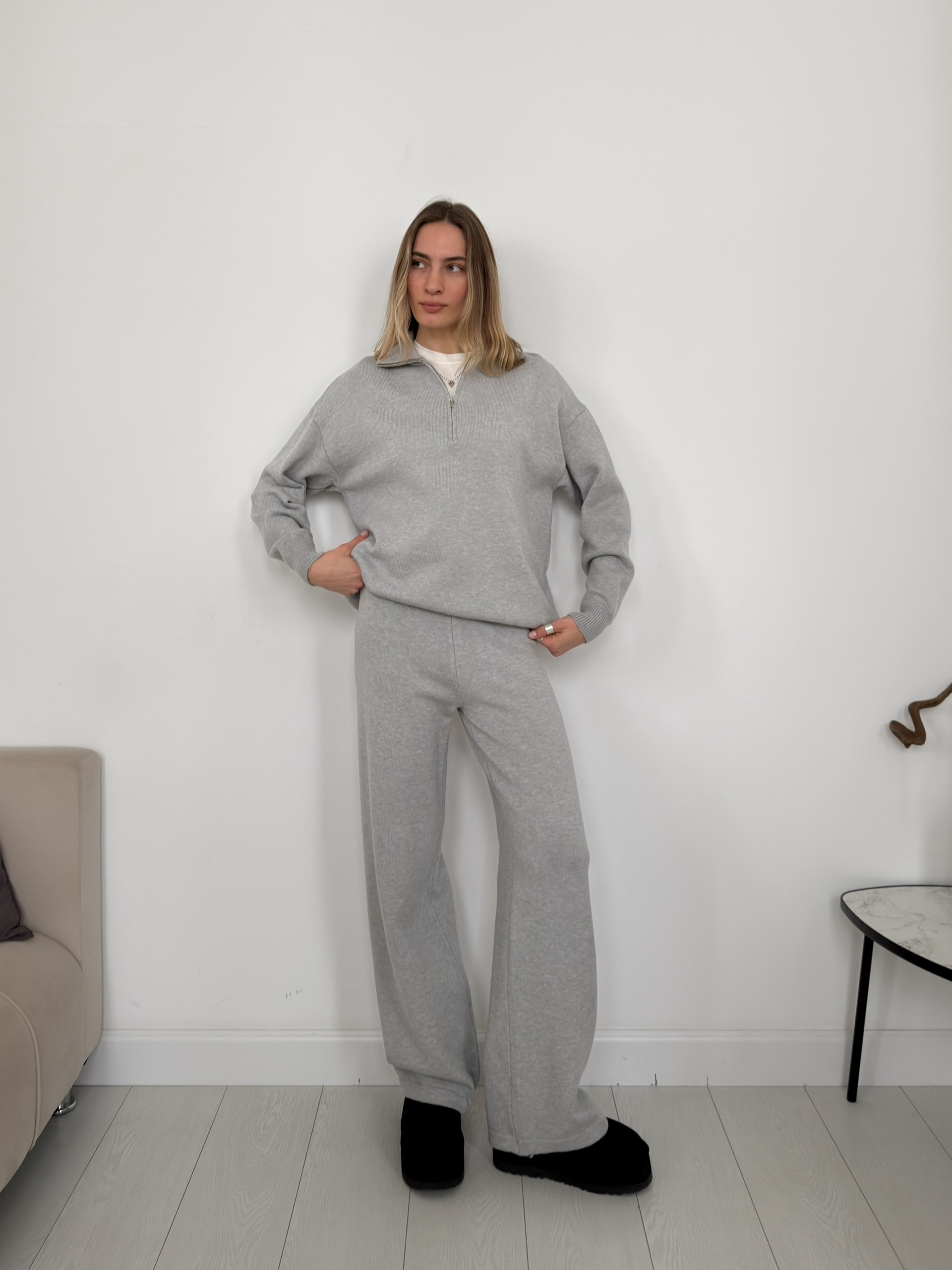 Костюм NJ 2025666 джемпер поло на замке+брюки