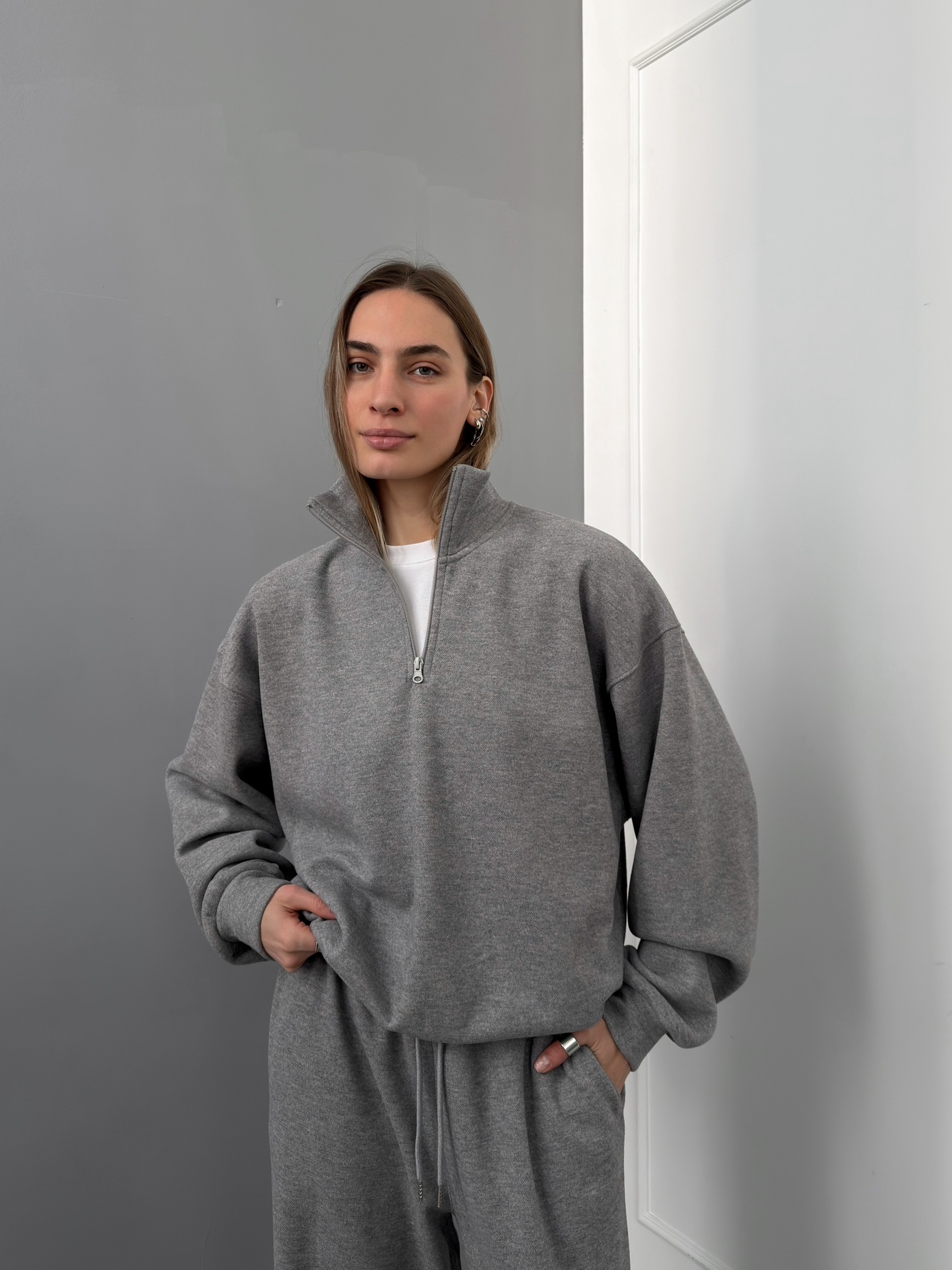 Костюм Cosmc 960 свитот ворот на молнии+брюки флис