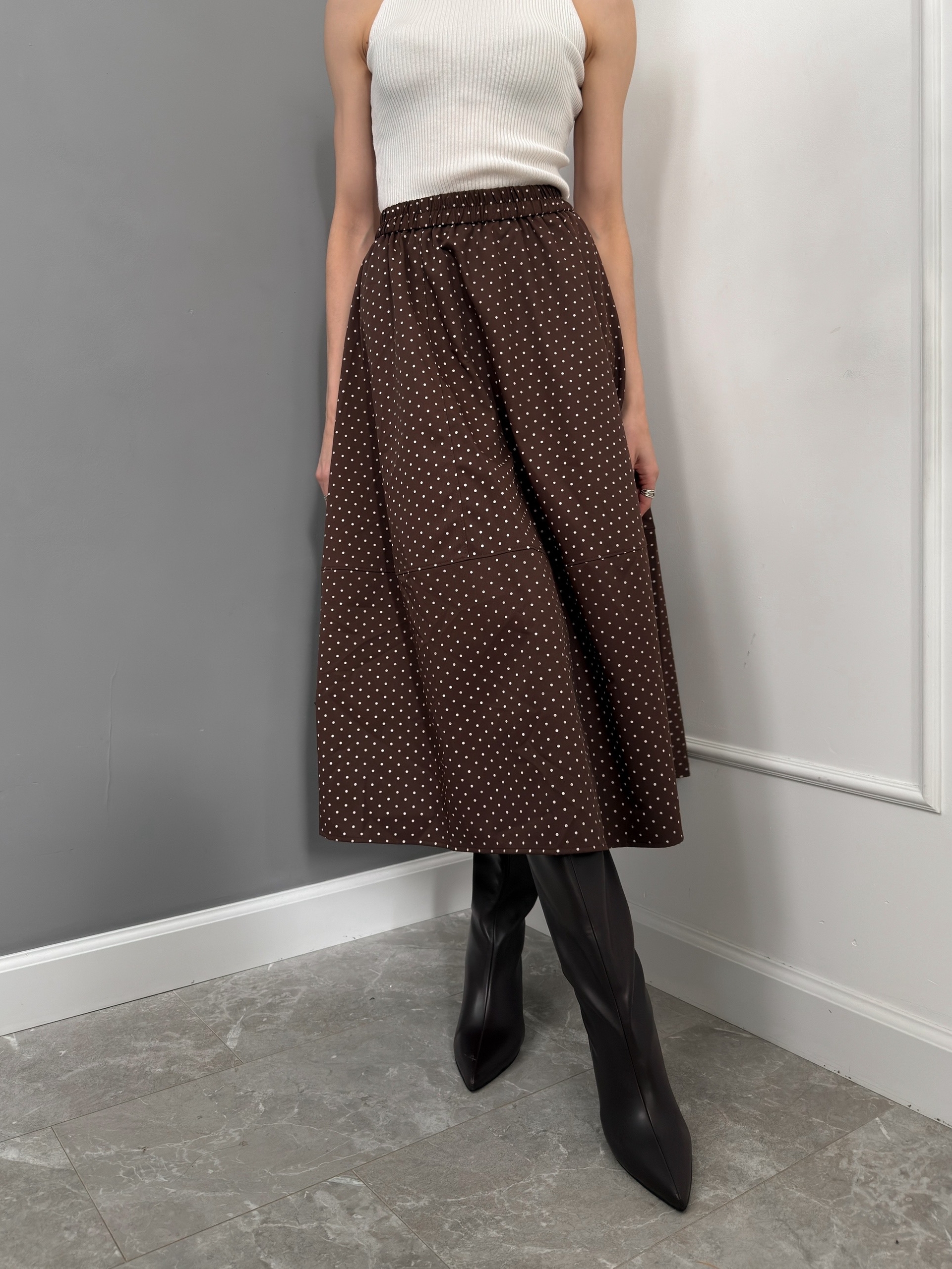 Юбка горох солнце плотная ткань