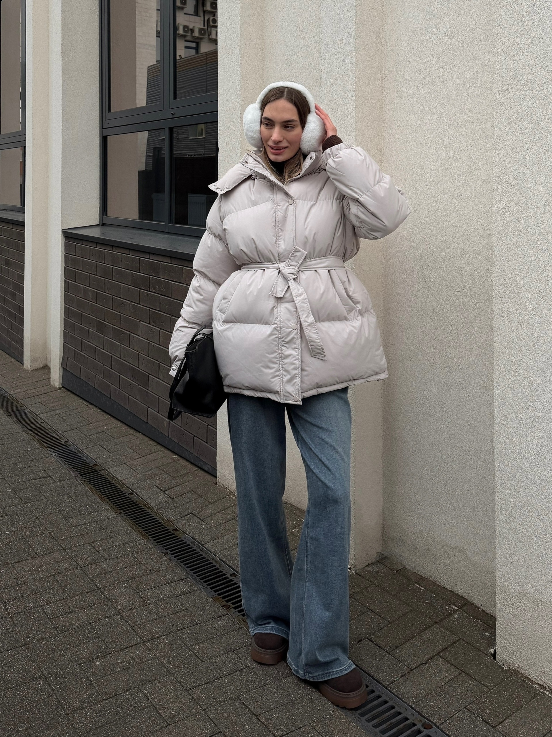 Куртка W5928 с поясом