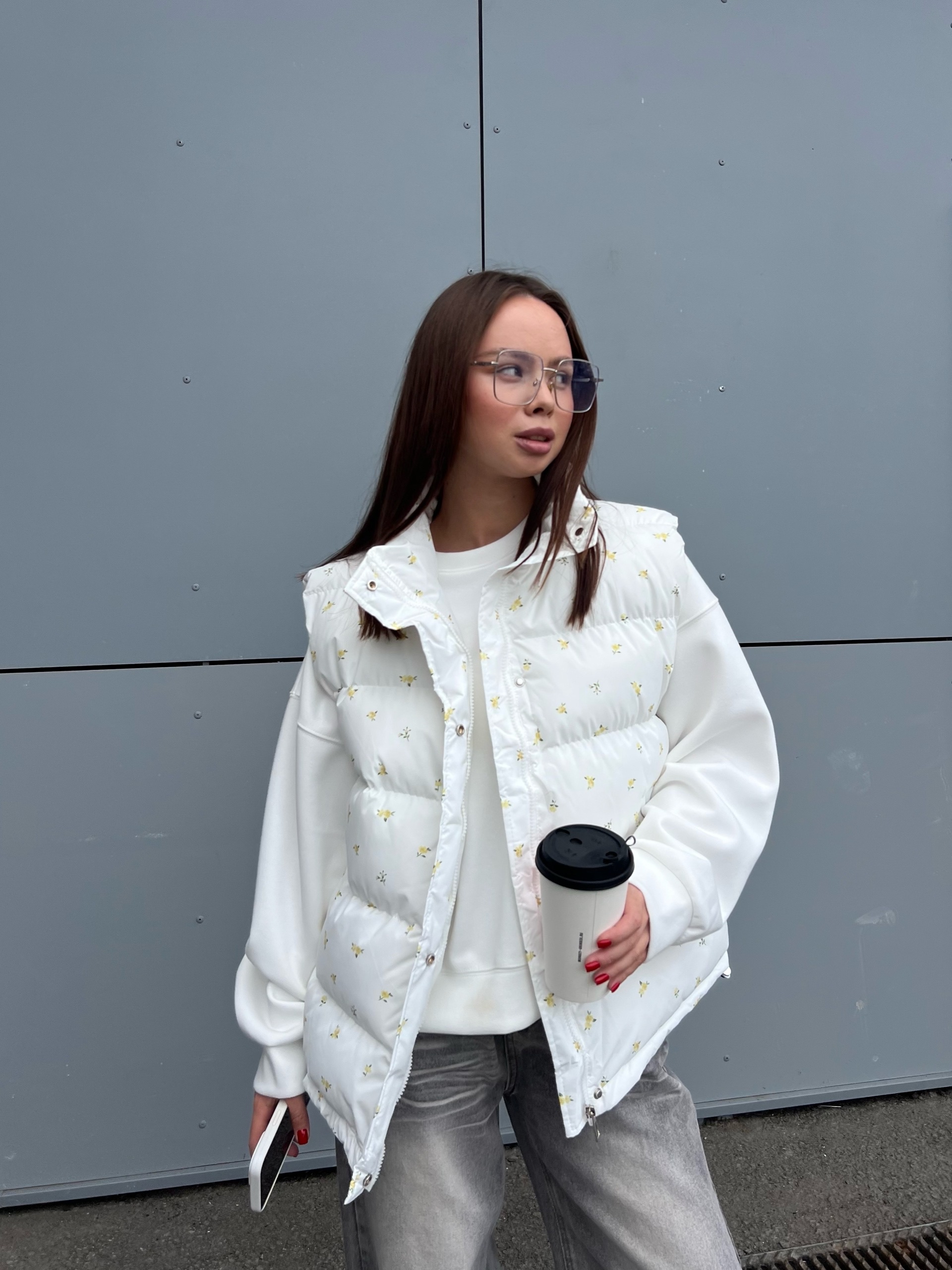 Жилет NJ brand 6088 крупный цветочек