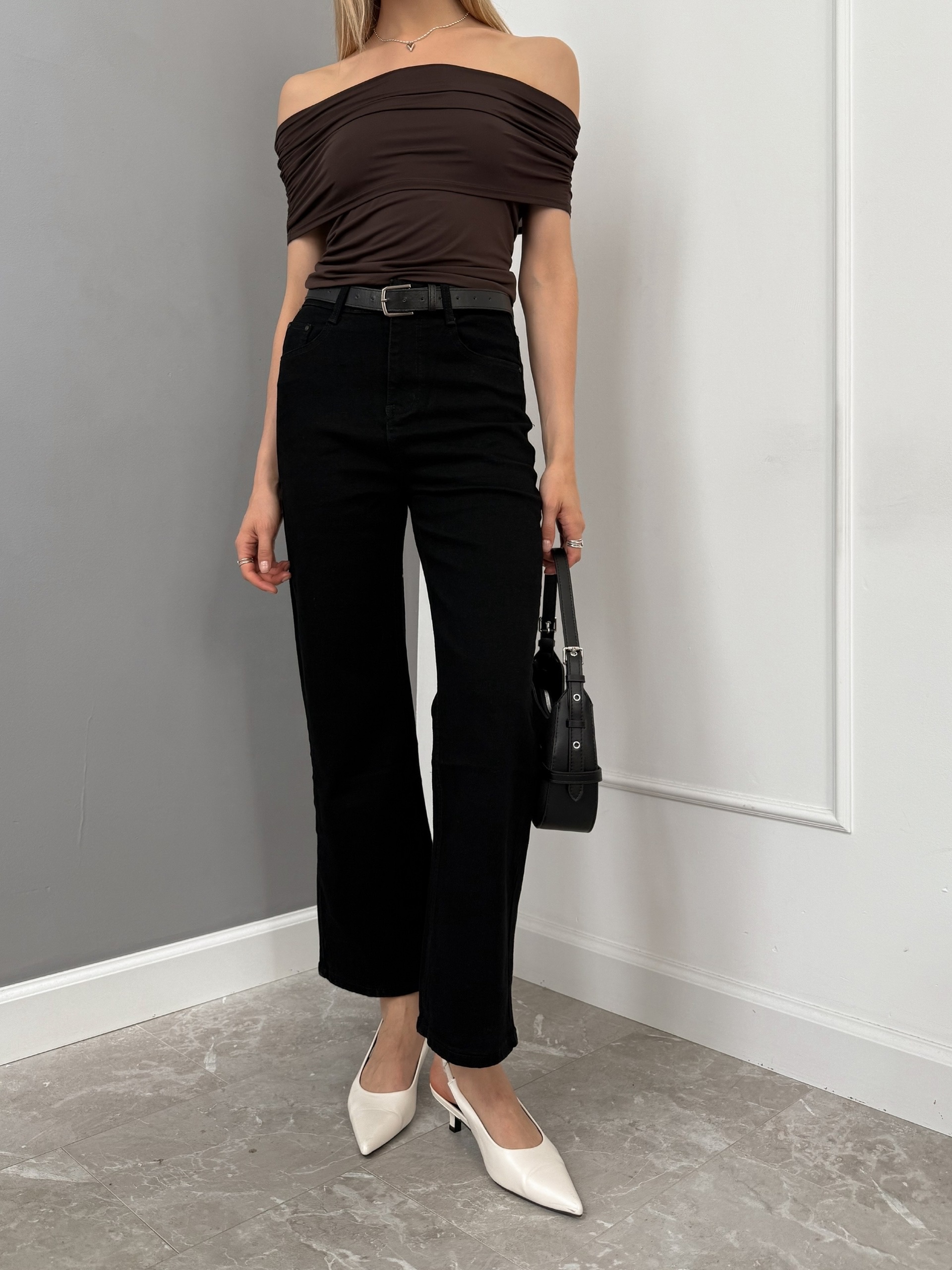 Джинсы Praisejeans F6147J прямые черные