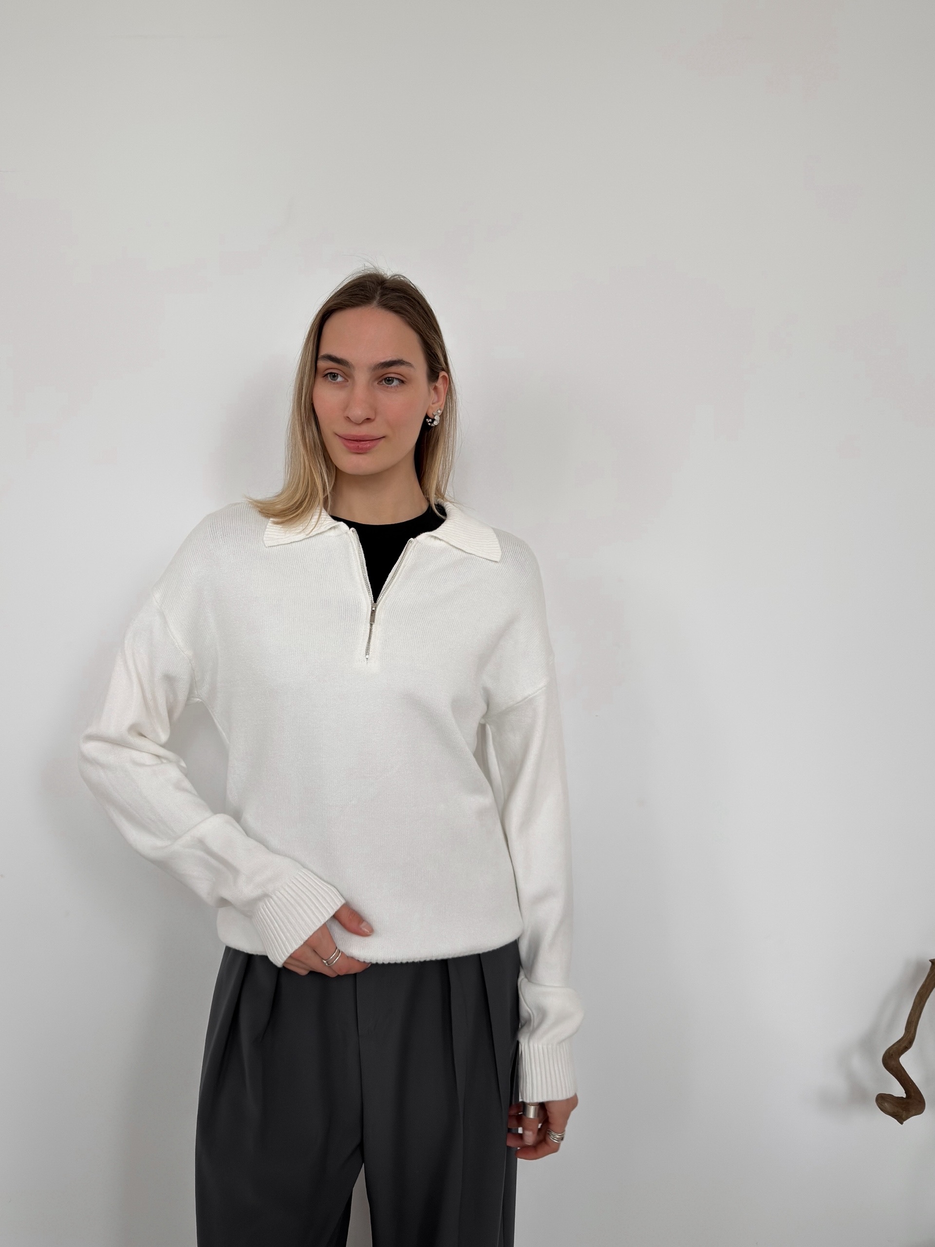 Джемпер Korea z1007 поло на замке