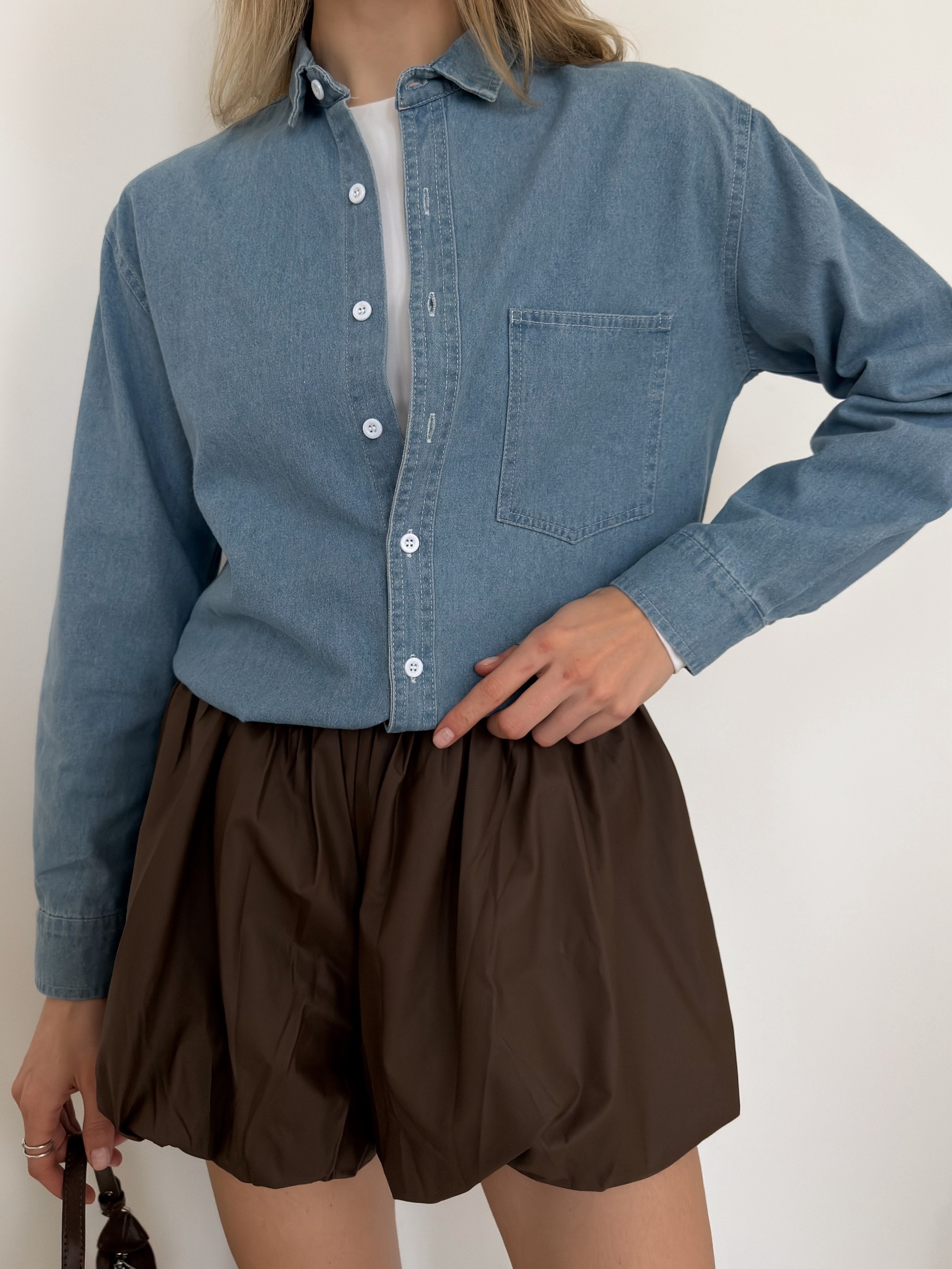 Шорты баллон 5515 кожа