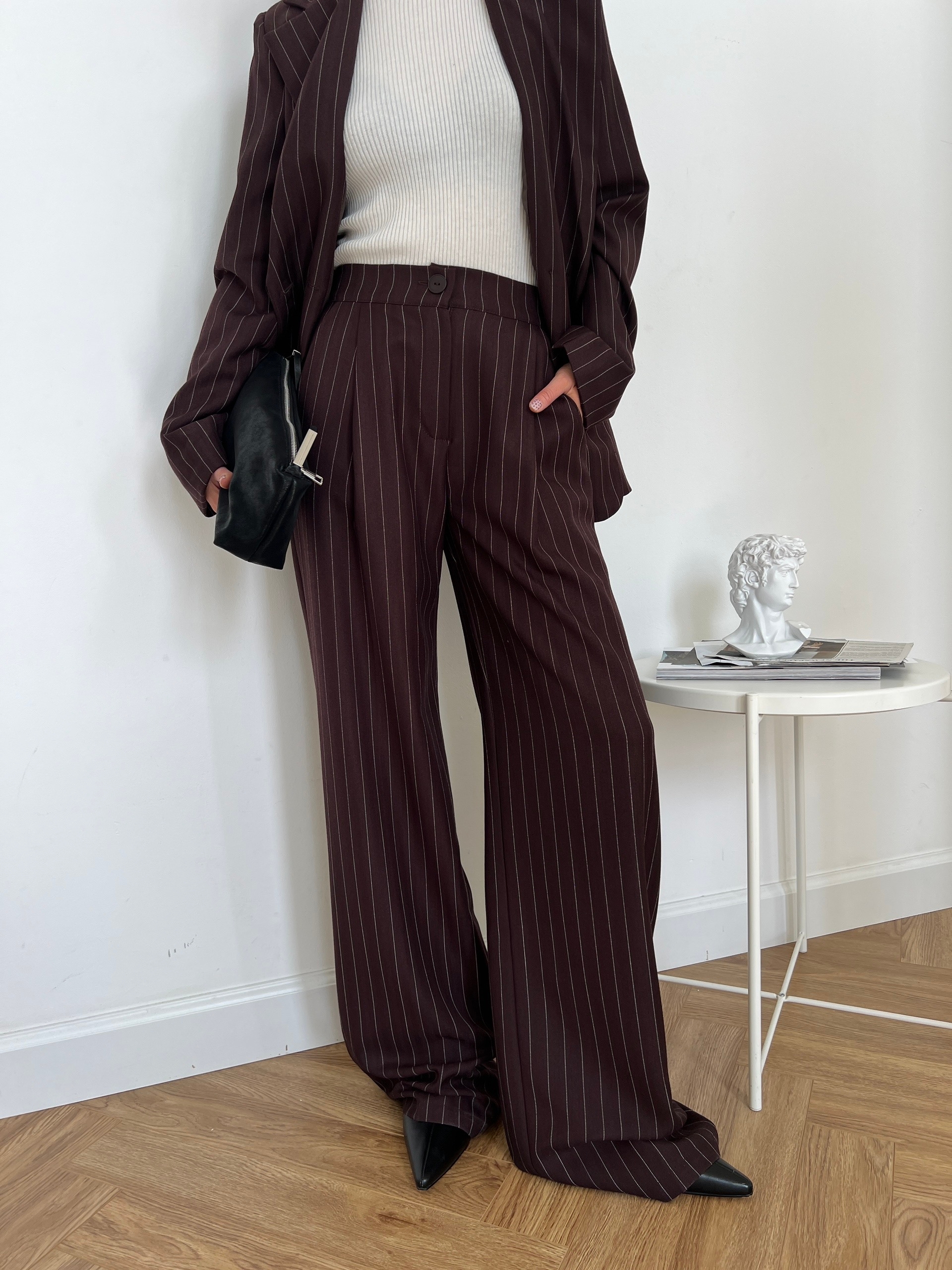 Костюм The Vibe жакет+брюки в полоску