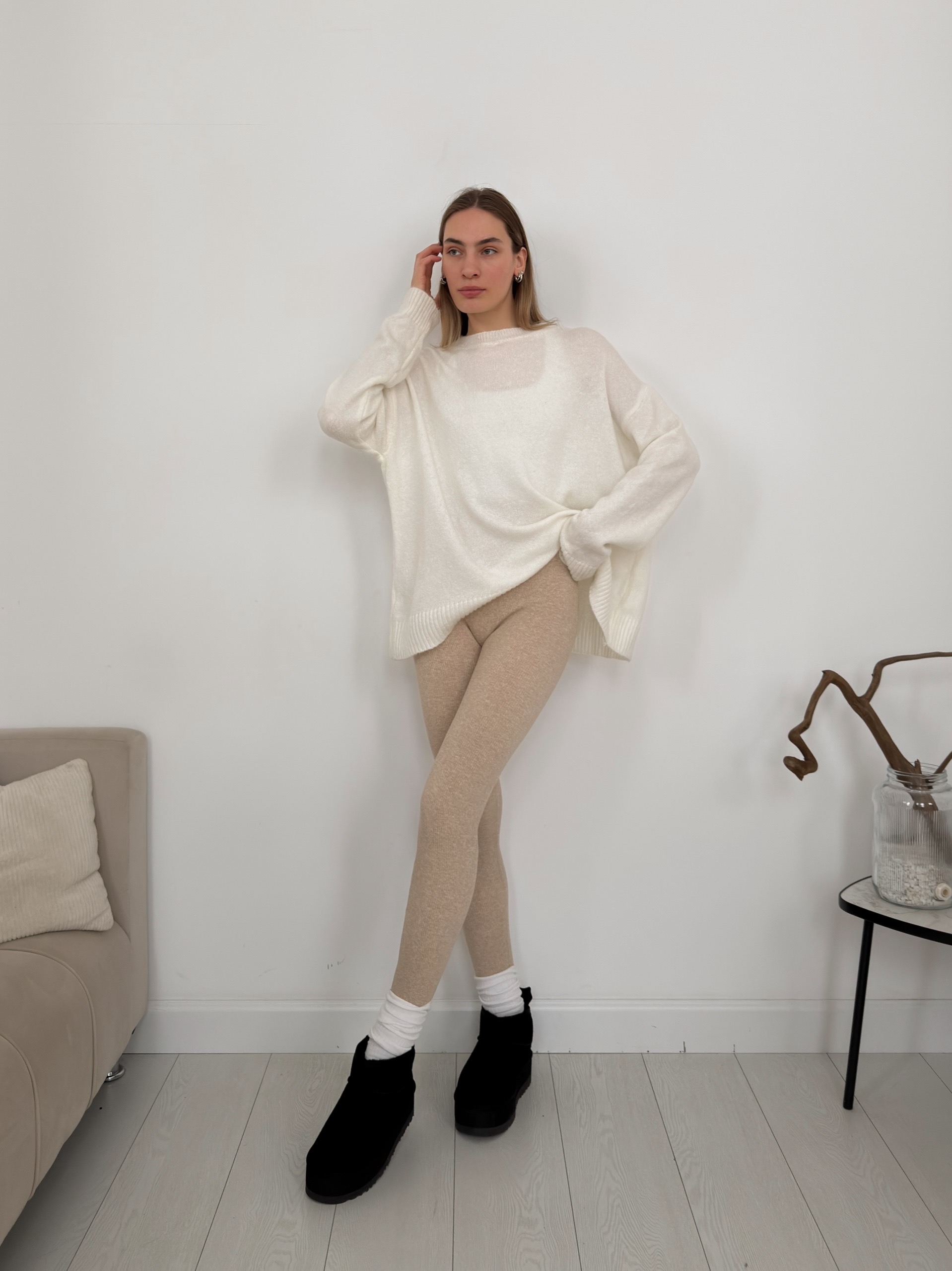 Лосины W300 в рубчик мех