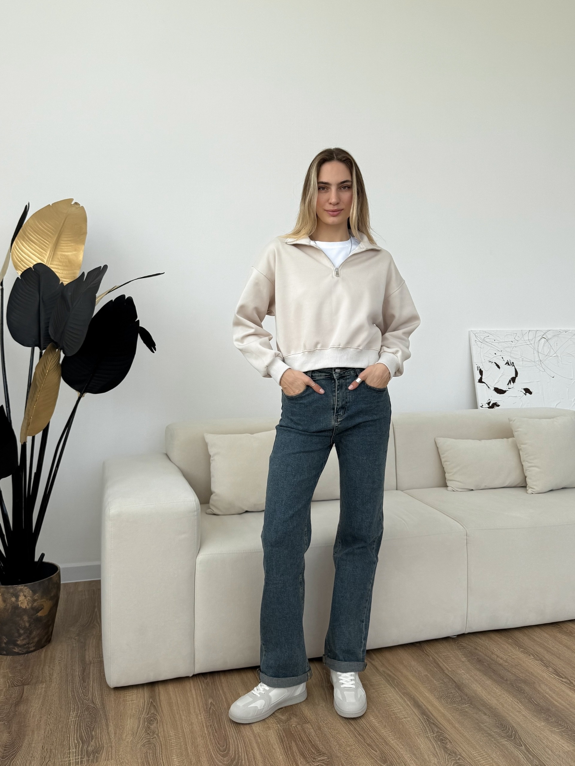 Джинсы Praisejeans G7075K с подворотом