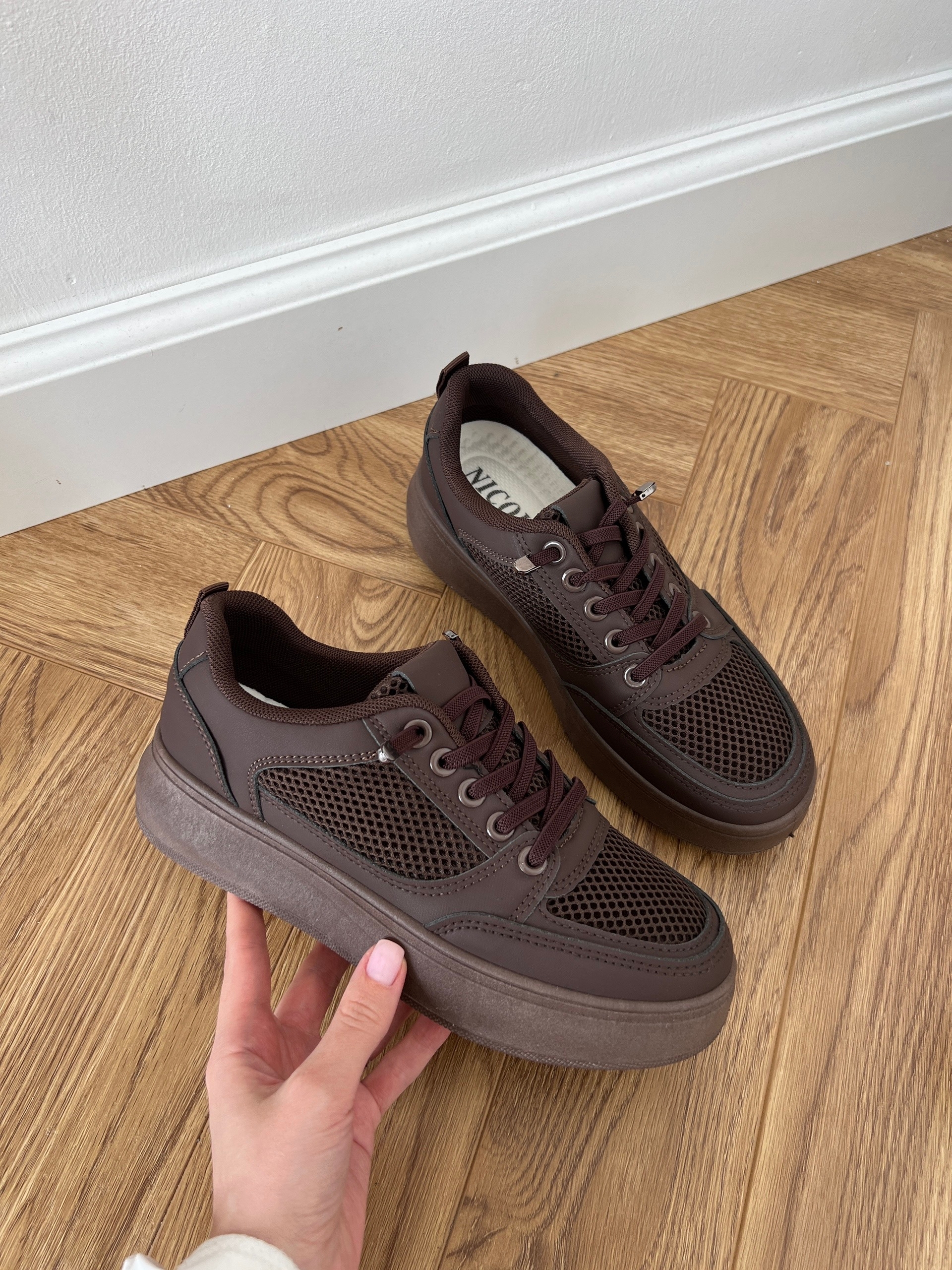 Кроссовки NICOLE ck130-4 сетка высокая подошва