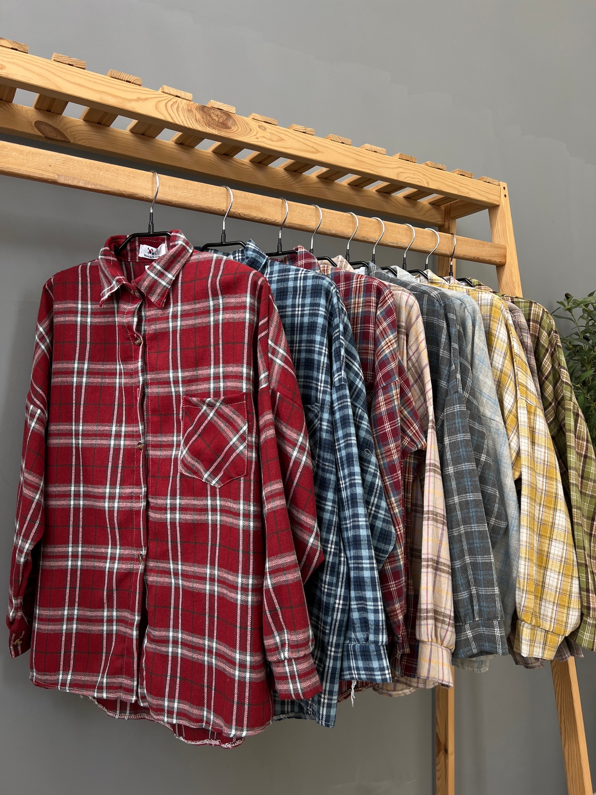 Рубашка Korea 601 клетка карман на груди