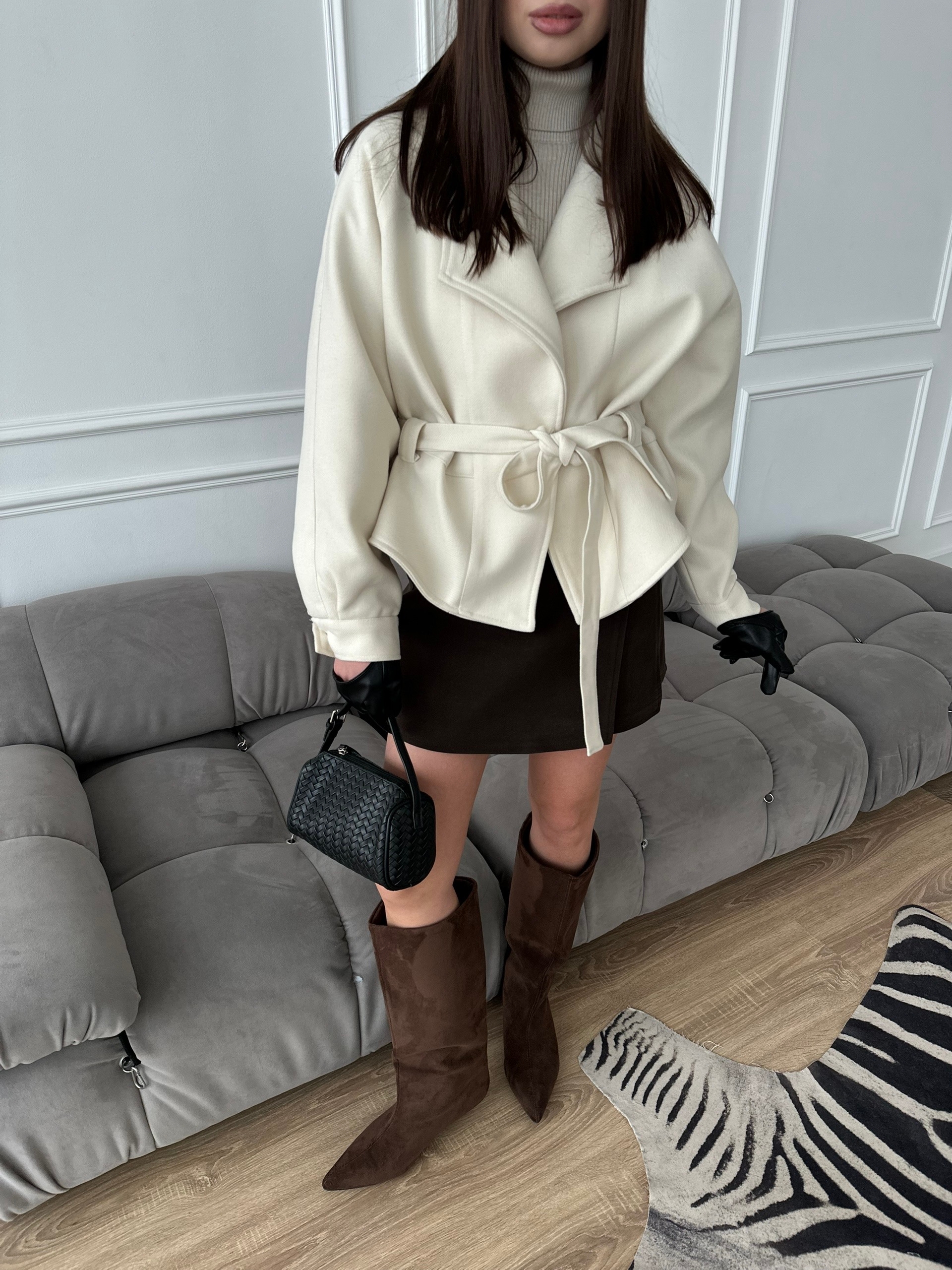 Пальто короткое 8859 XLDIAN