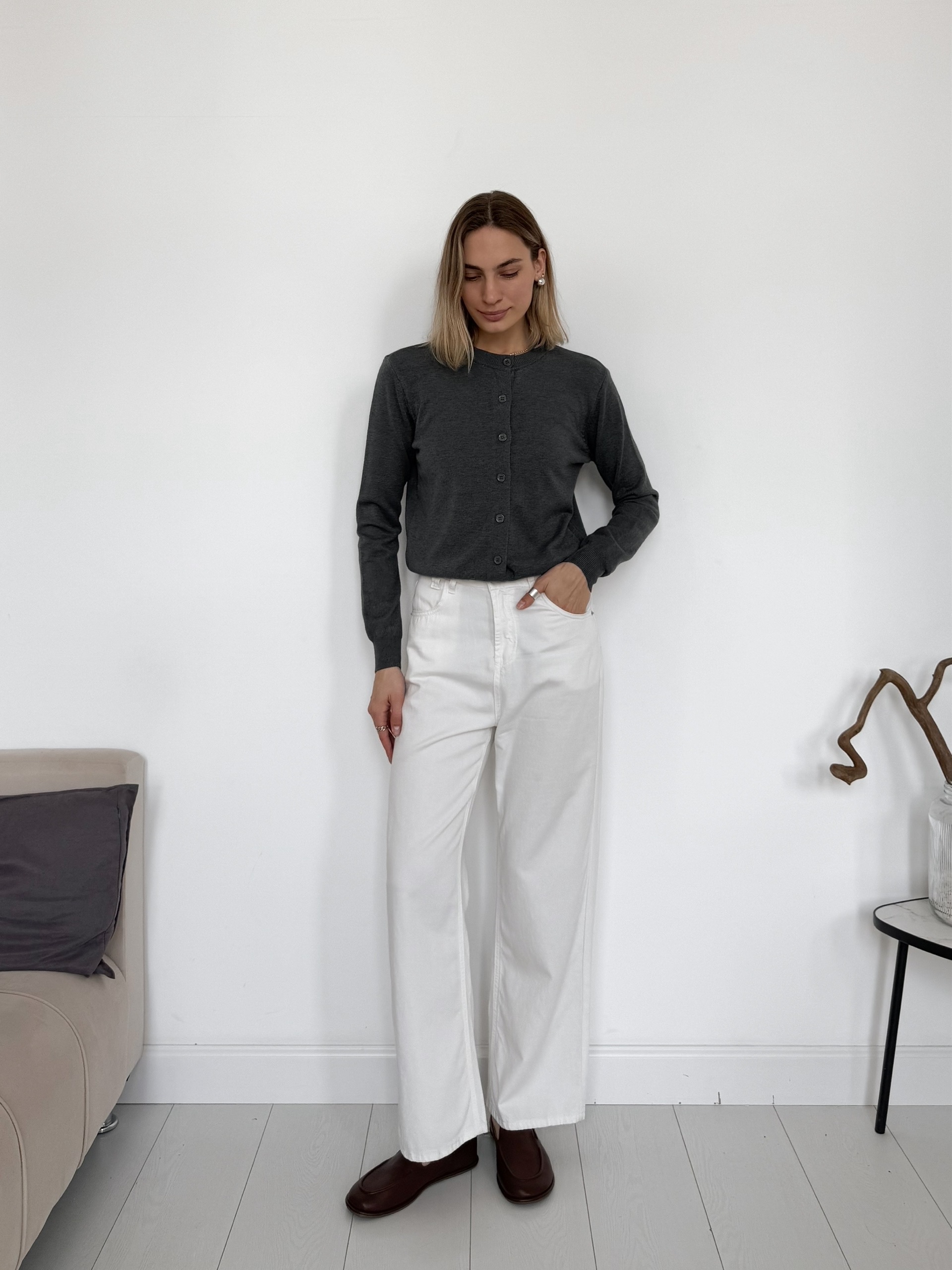 Кардиган T&T Fashion Z25 круглый ворот