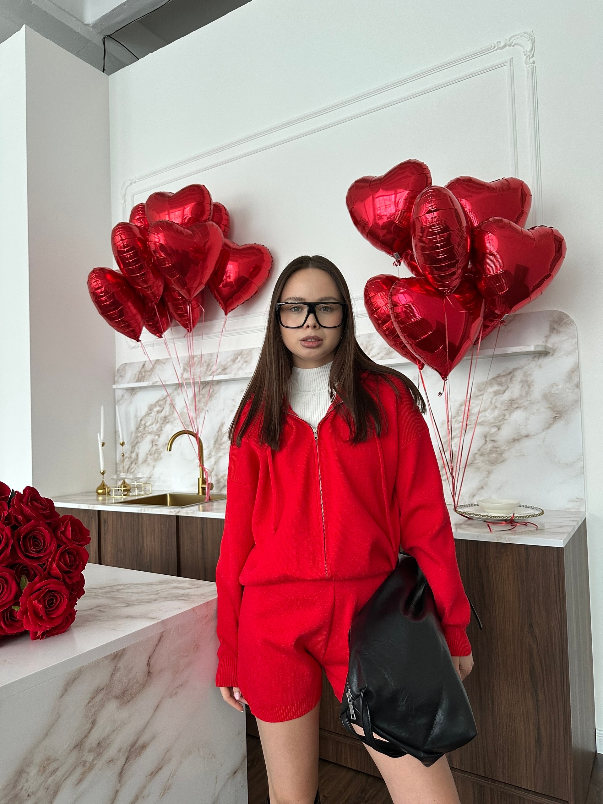 Костюм трикотаж 6020 шорты+худи