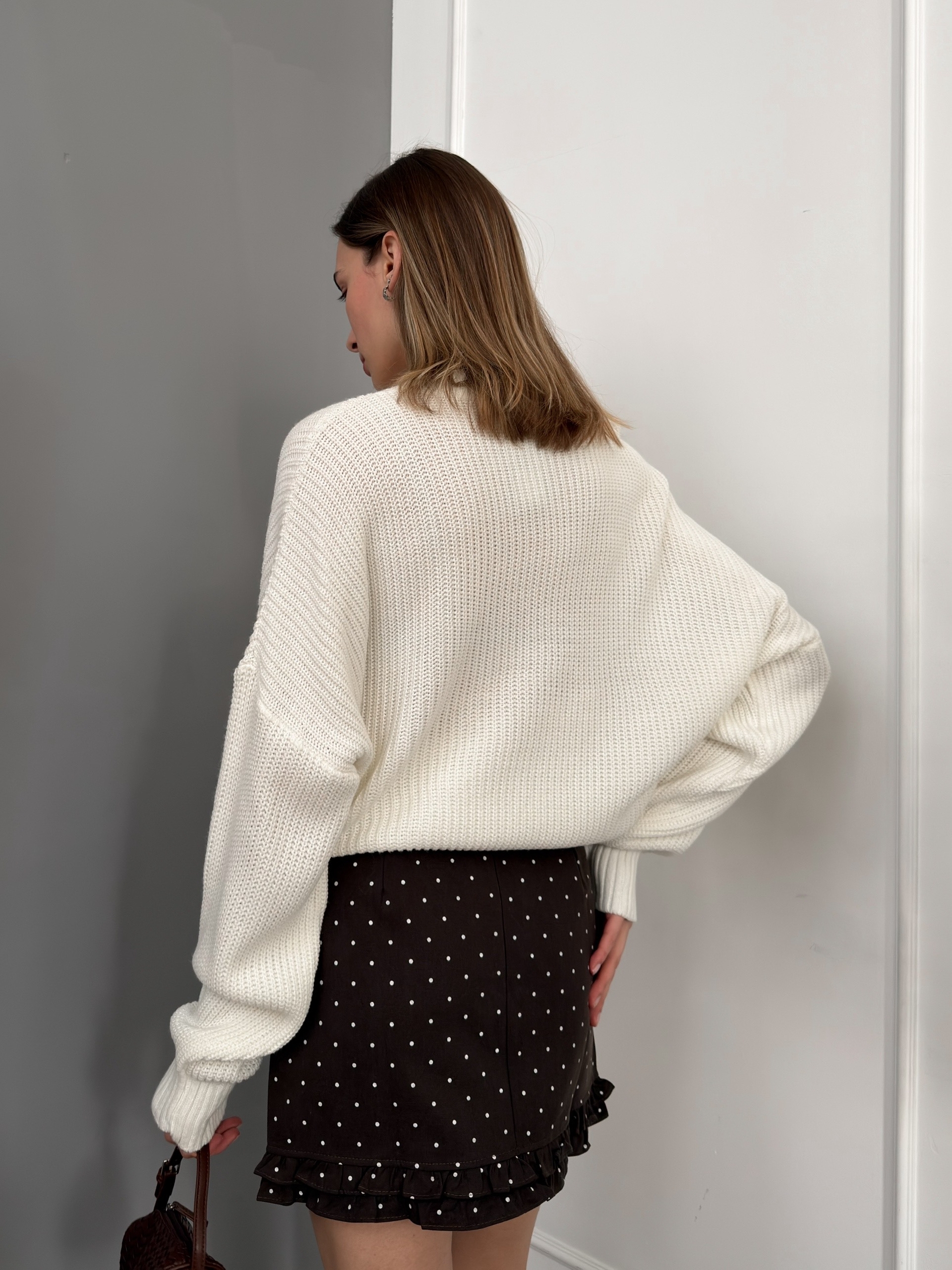 Юбка мини горох воланы 6097