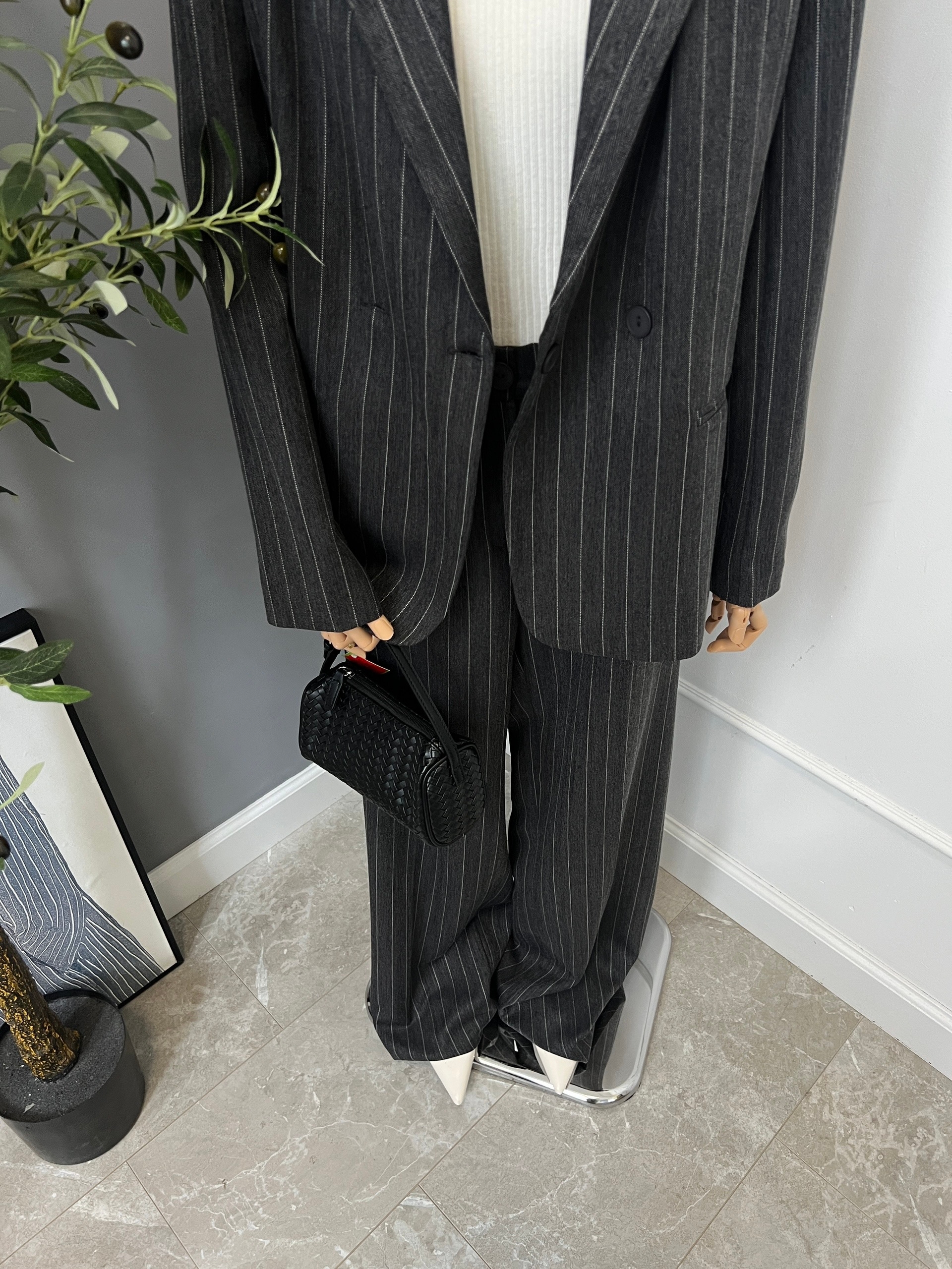 Костюм The Vibe жакет+брюки в полоску