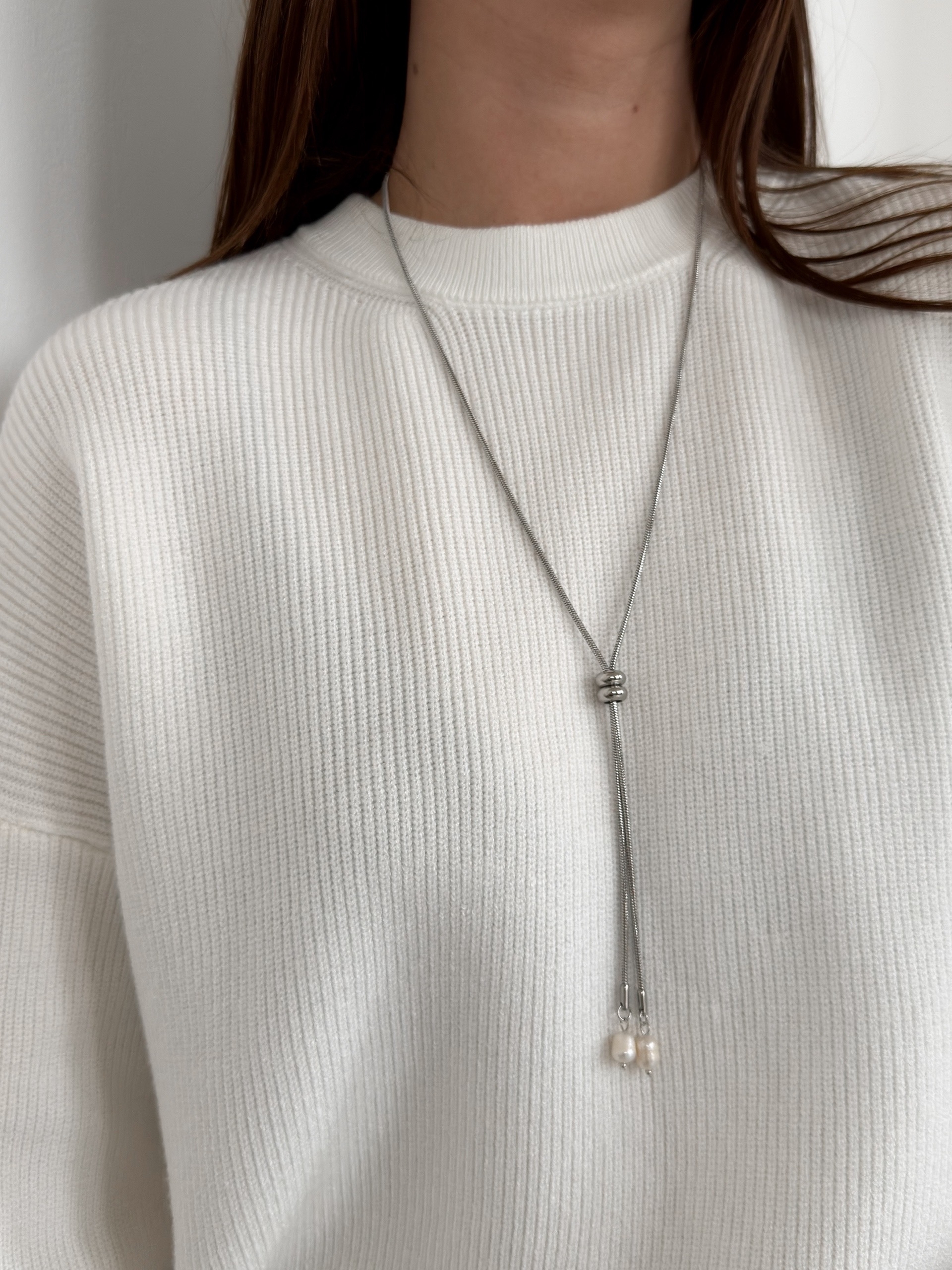 Подвеска цепь висюльки жемчуг