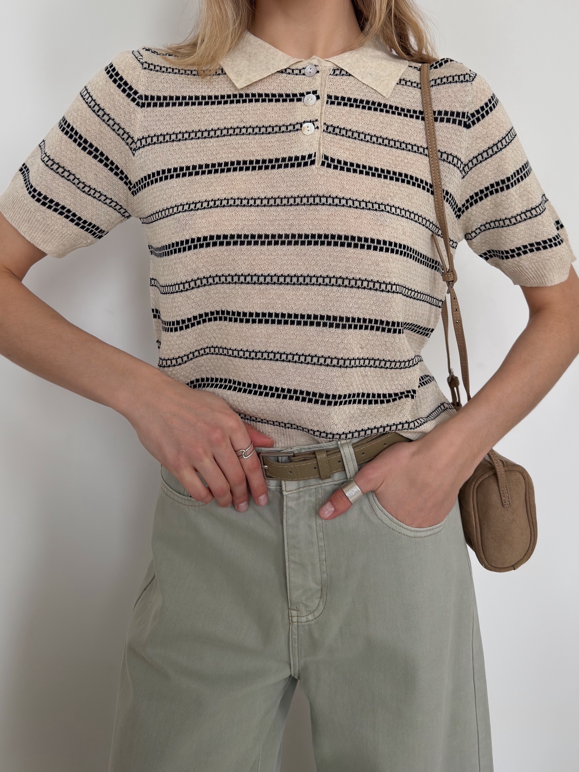 Поло трикотаж полоска 0758 i miss ground