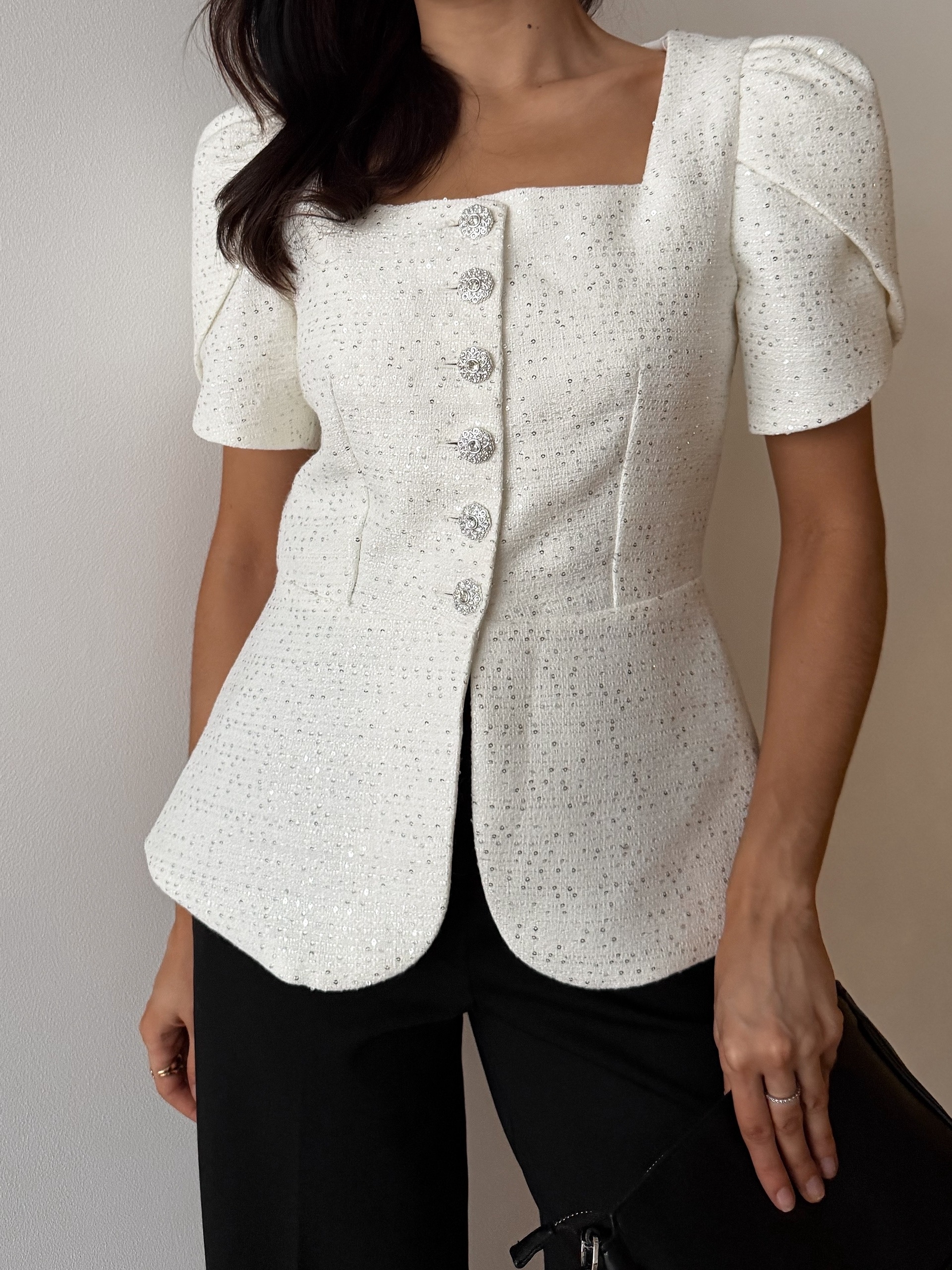 Блуза Ifer на пуговках+паетки+ремень