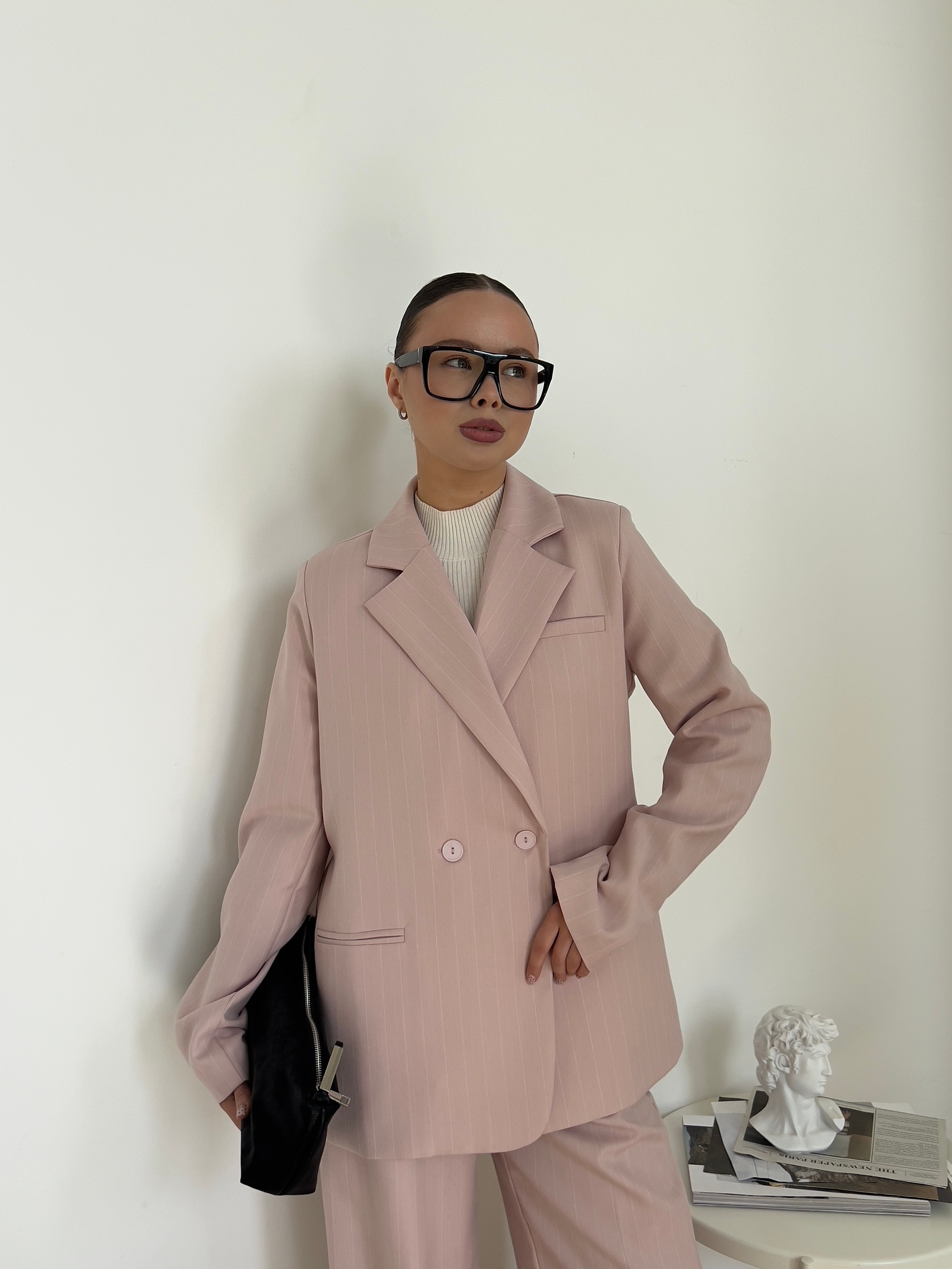 Костюм The Vibe жакет+брюки в полоску