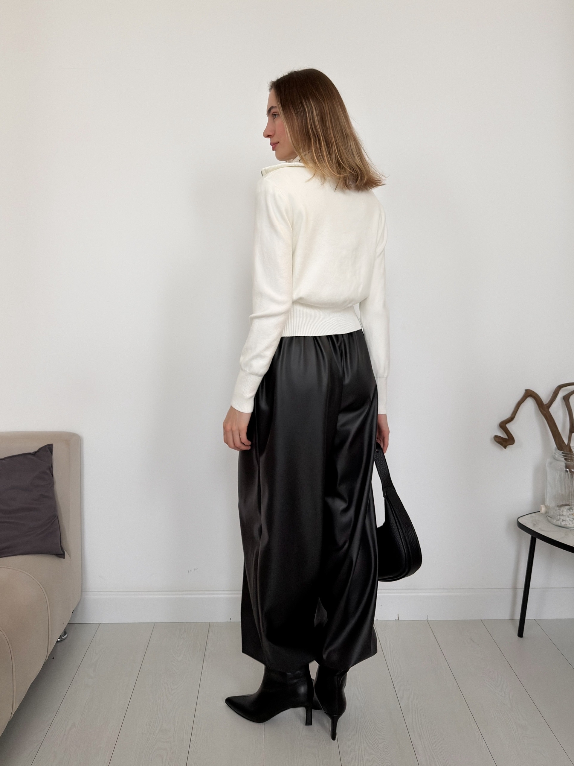 Джемпер на молнии низ рубчик