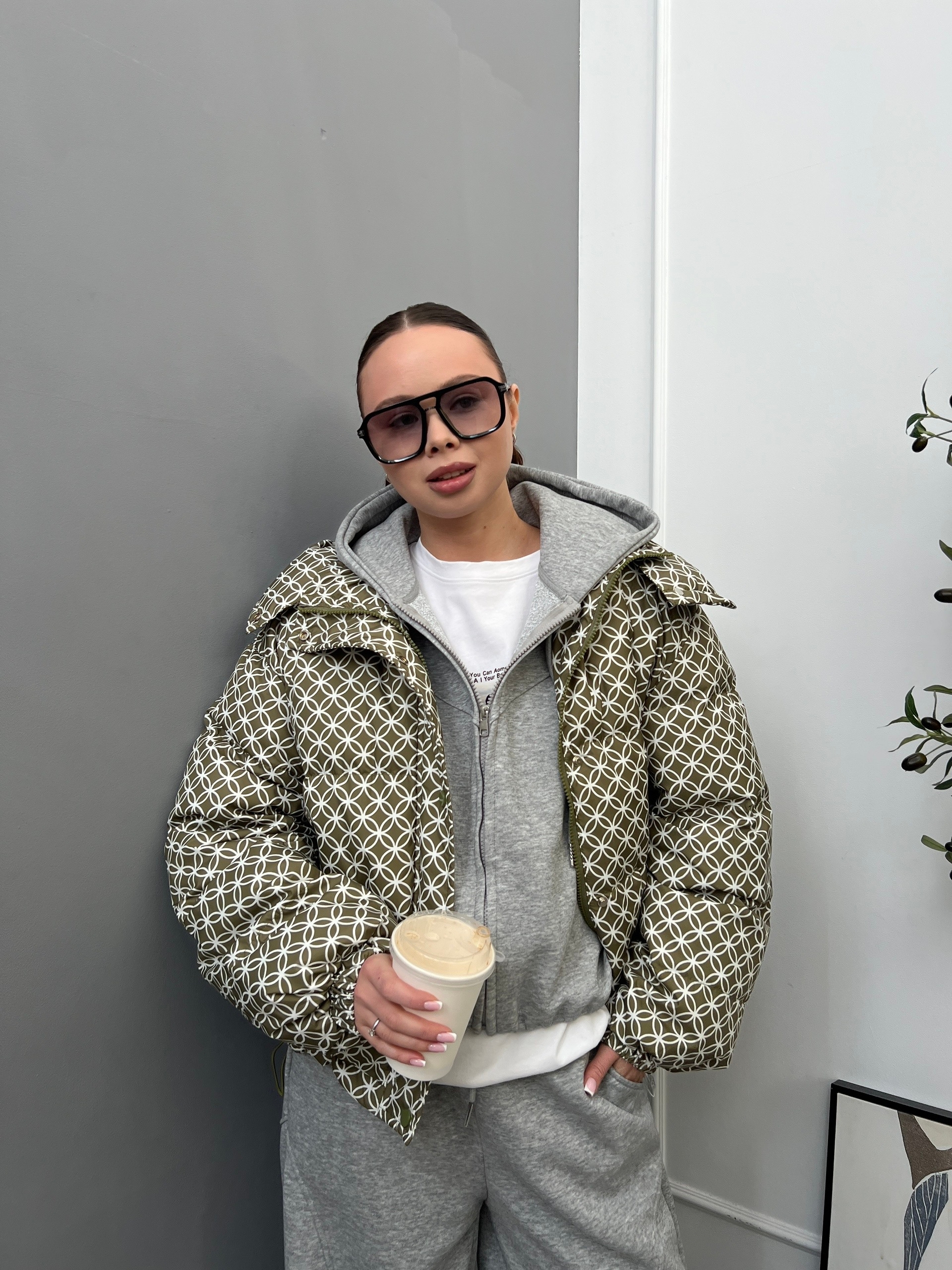 Куртка Korea 2693 принт цветочки