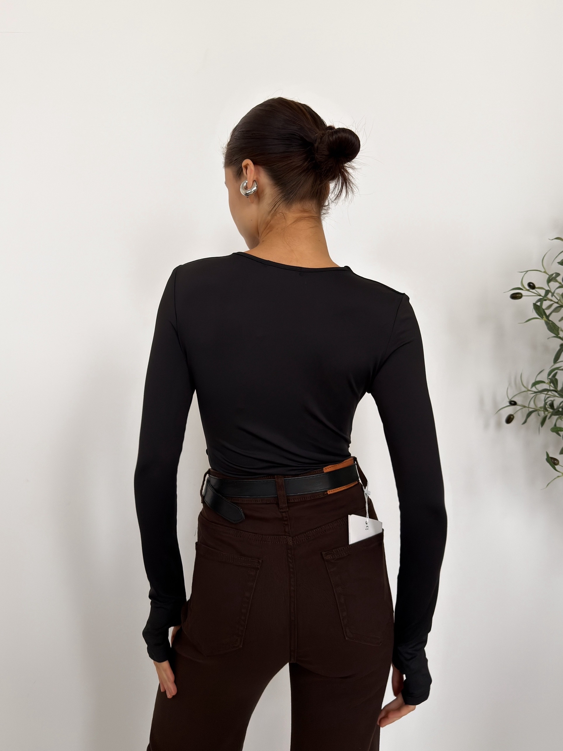 Кофточка Nama 023 вырез сборки на талии