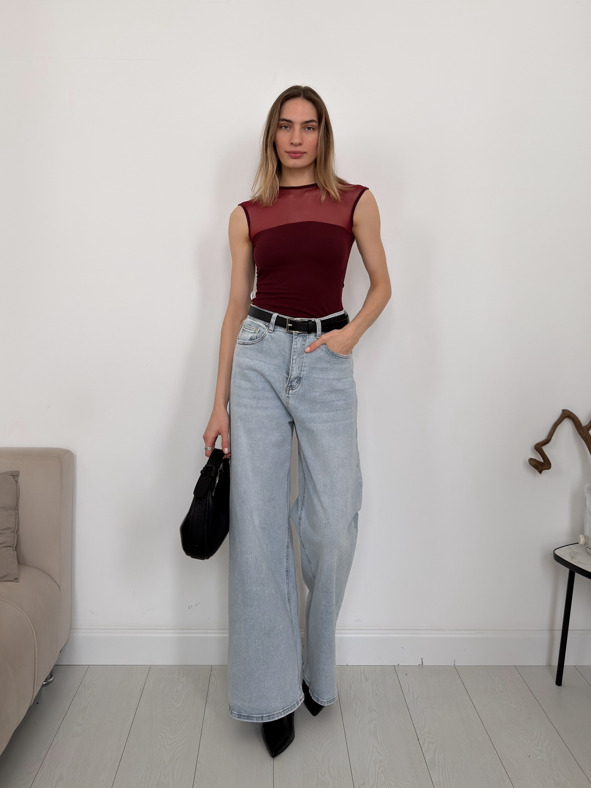 Джинсы X3042B прямые