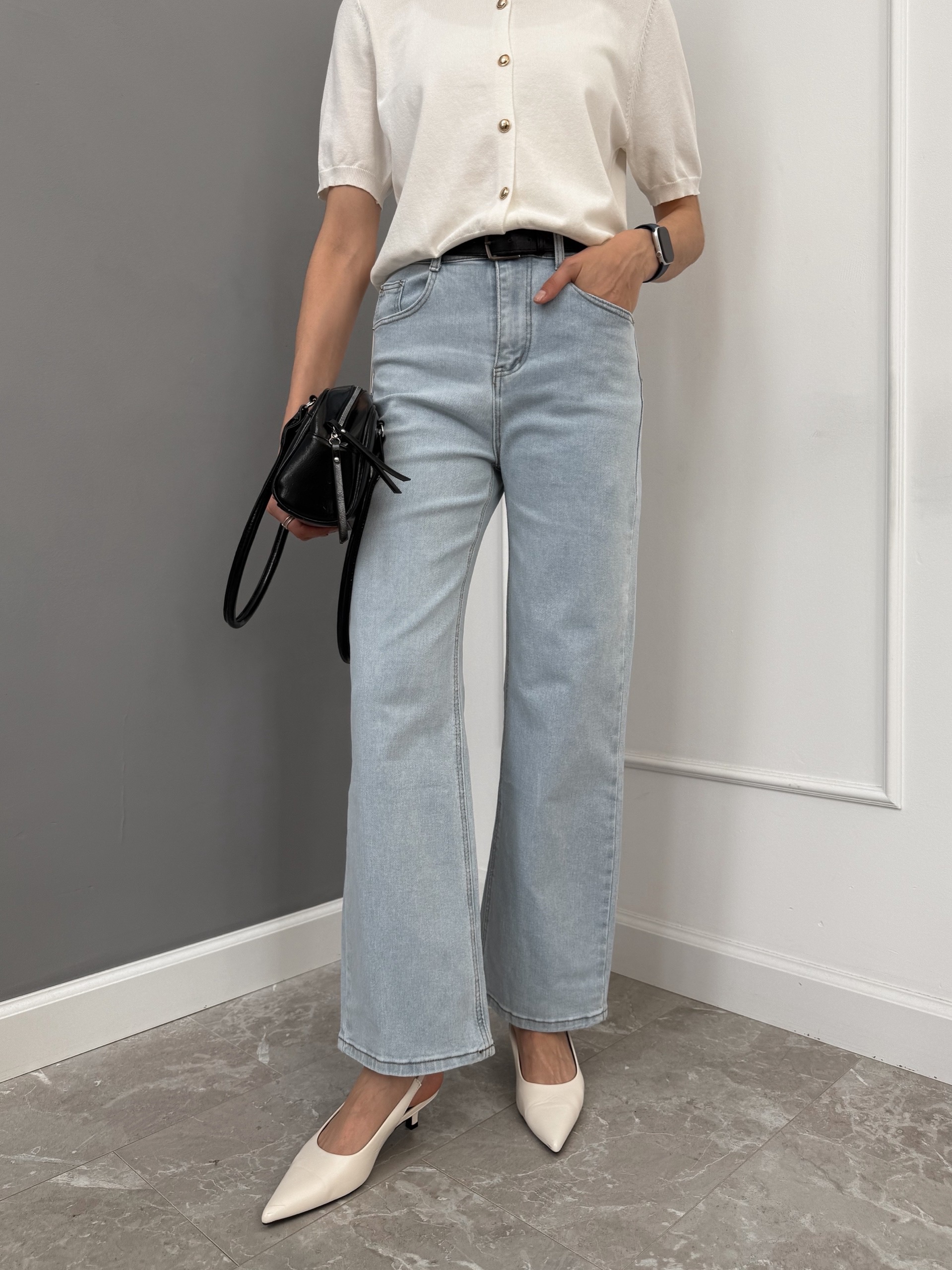 Джинсы Praisejeans F6364B прямые голубые