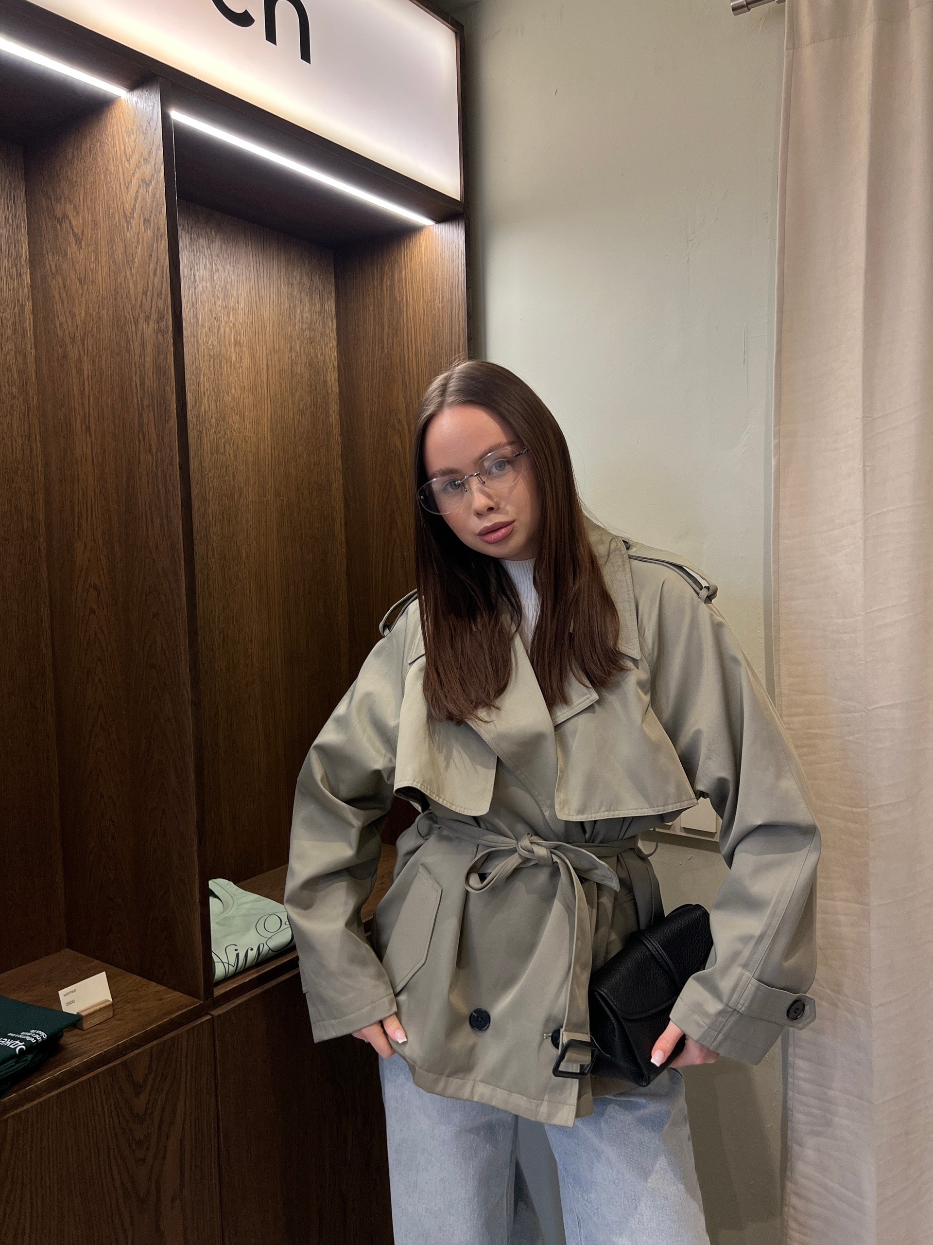 Тренч W 9396 укороченный